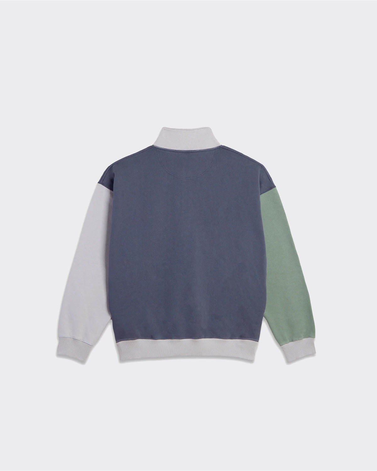 Felpa Half Zip Polar x Ebou Sanyang Frankie Tribal Grey Blue/Silver
