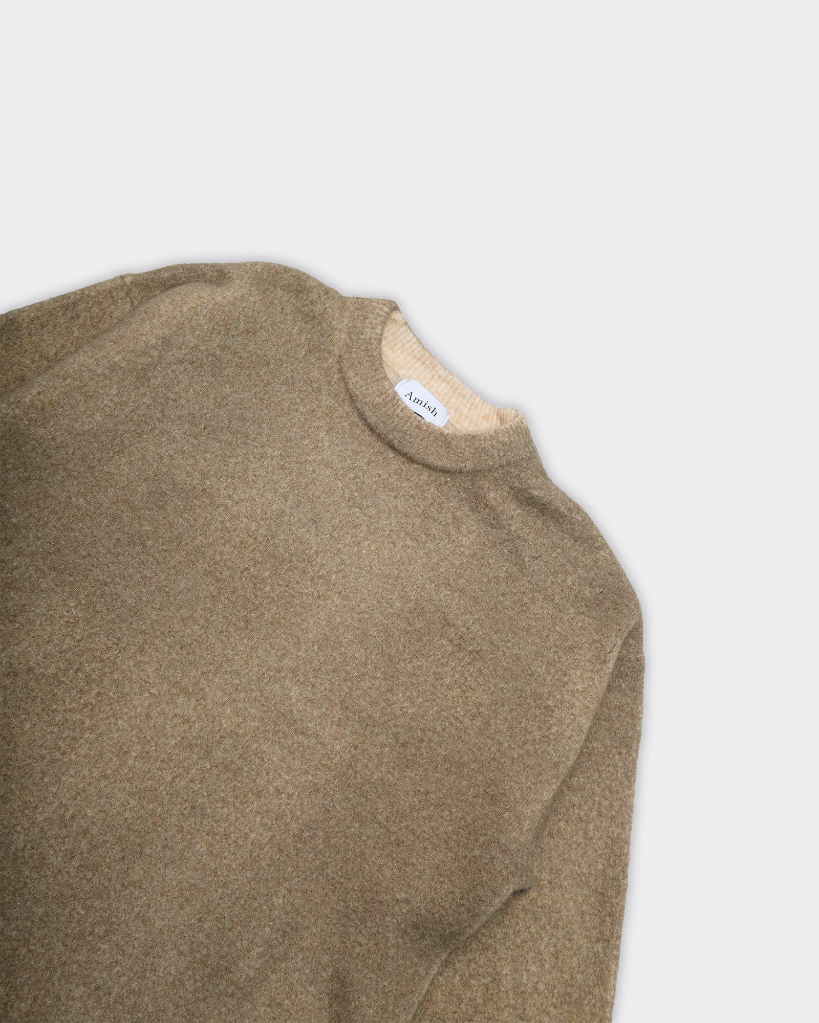 Crewneck Knit Over Beige