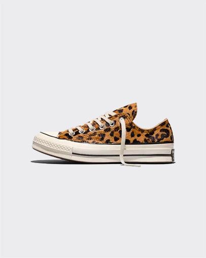 Sneakers Chuck 70 Leopard-Print Pony Hair Brown/Honey Stick/Egret
