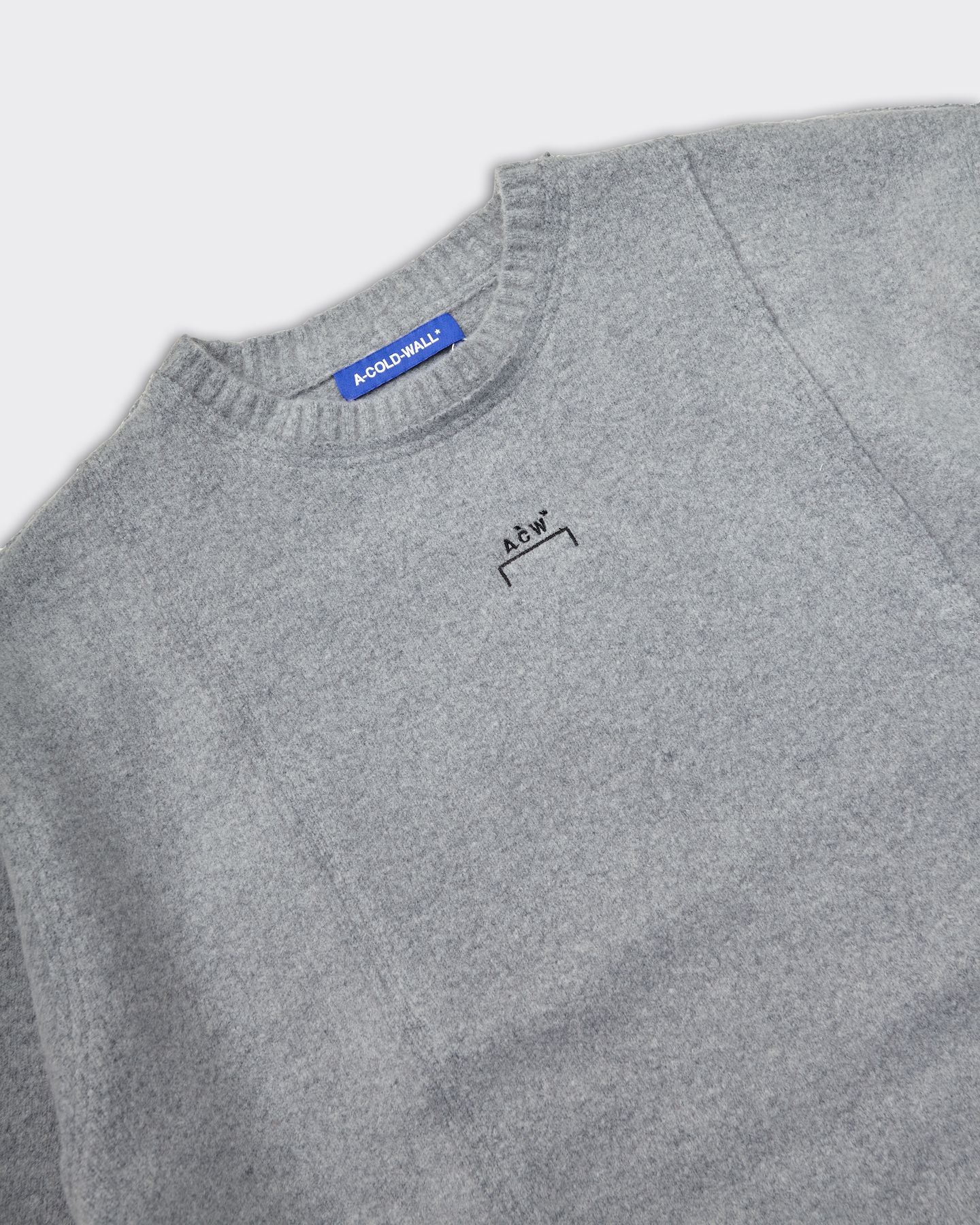 Knit Construct Sweater Grey