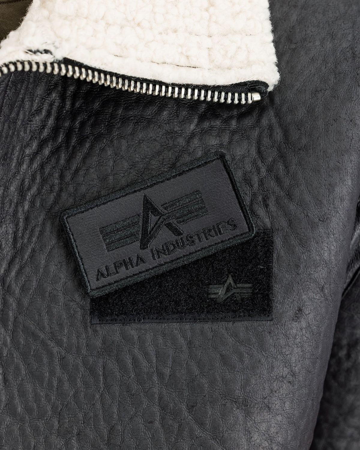 Bomber Faux Leather B-15-3 Nero