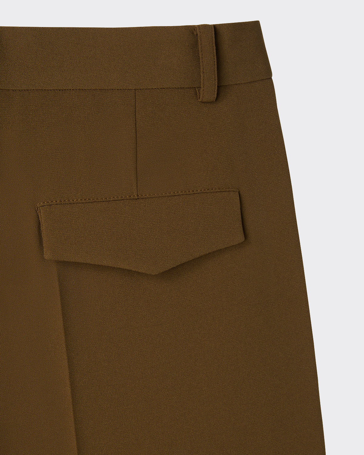 Pantaloni Suit Fluid Tuck Detail Ochre