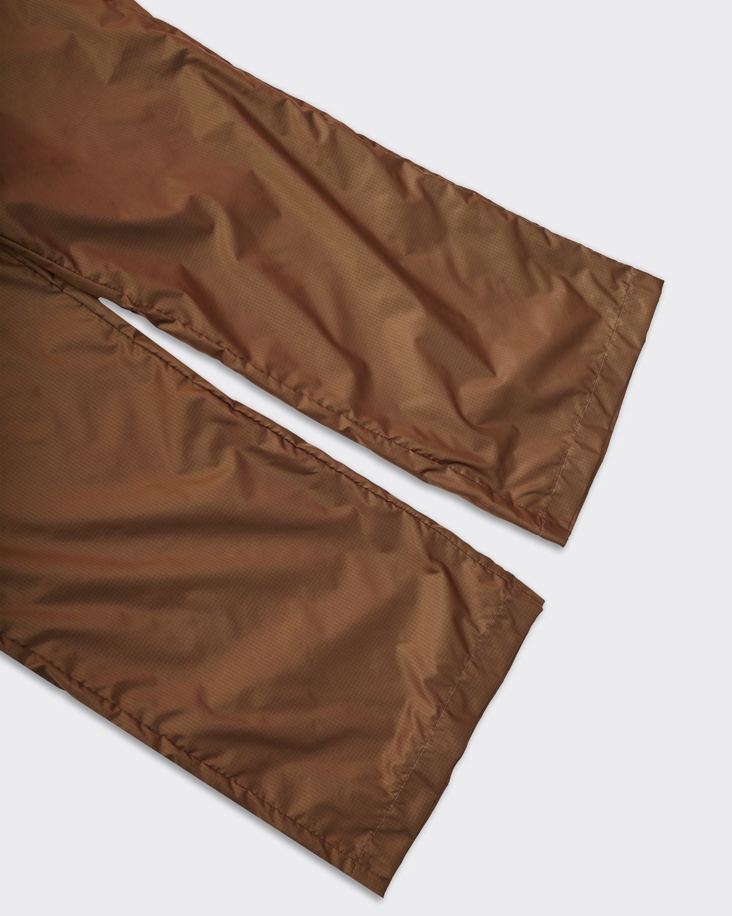 Relaxed Nylon Ripstop Trousers Brown