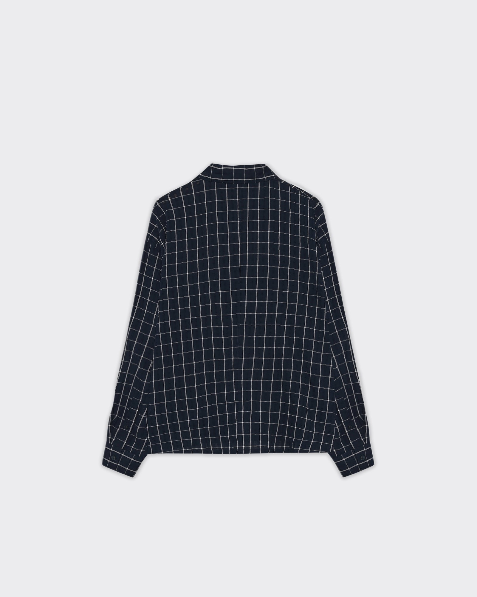 Camicia Maza Check Navy Blue