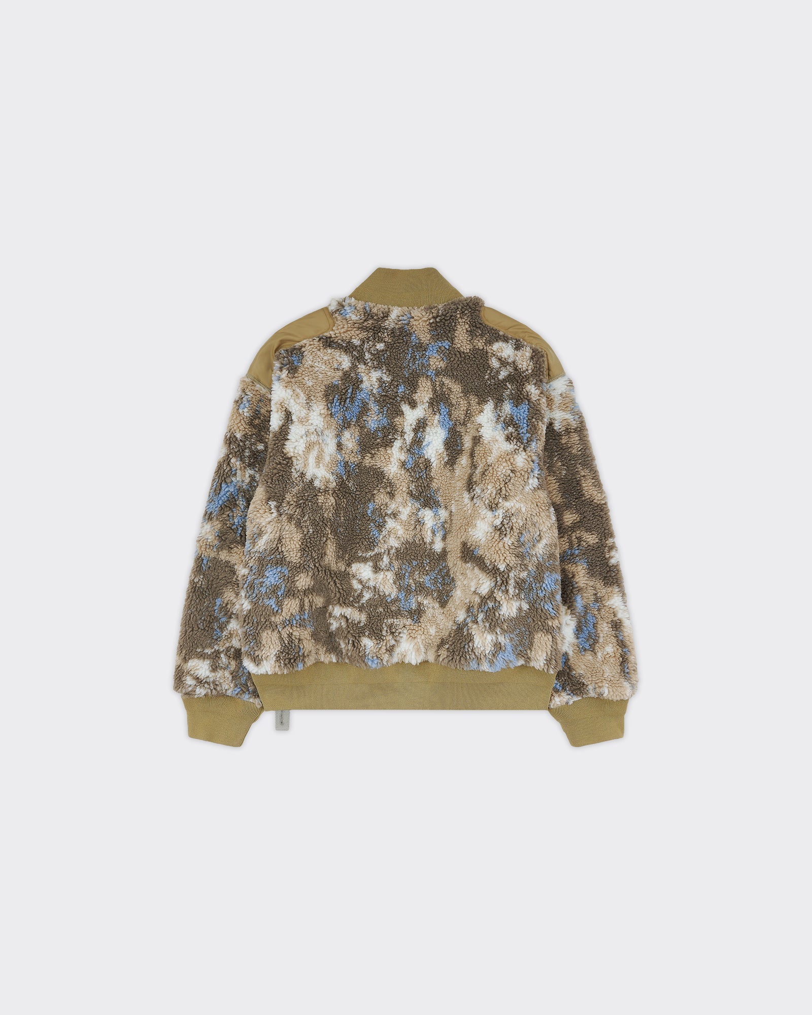 Giacca Bomber Fleece Beige
