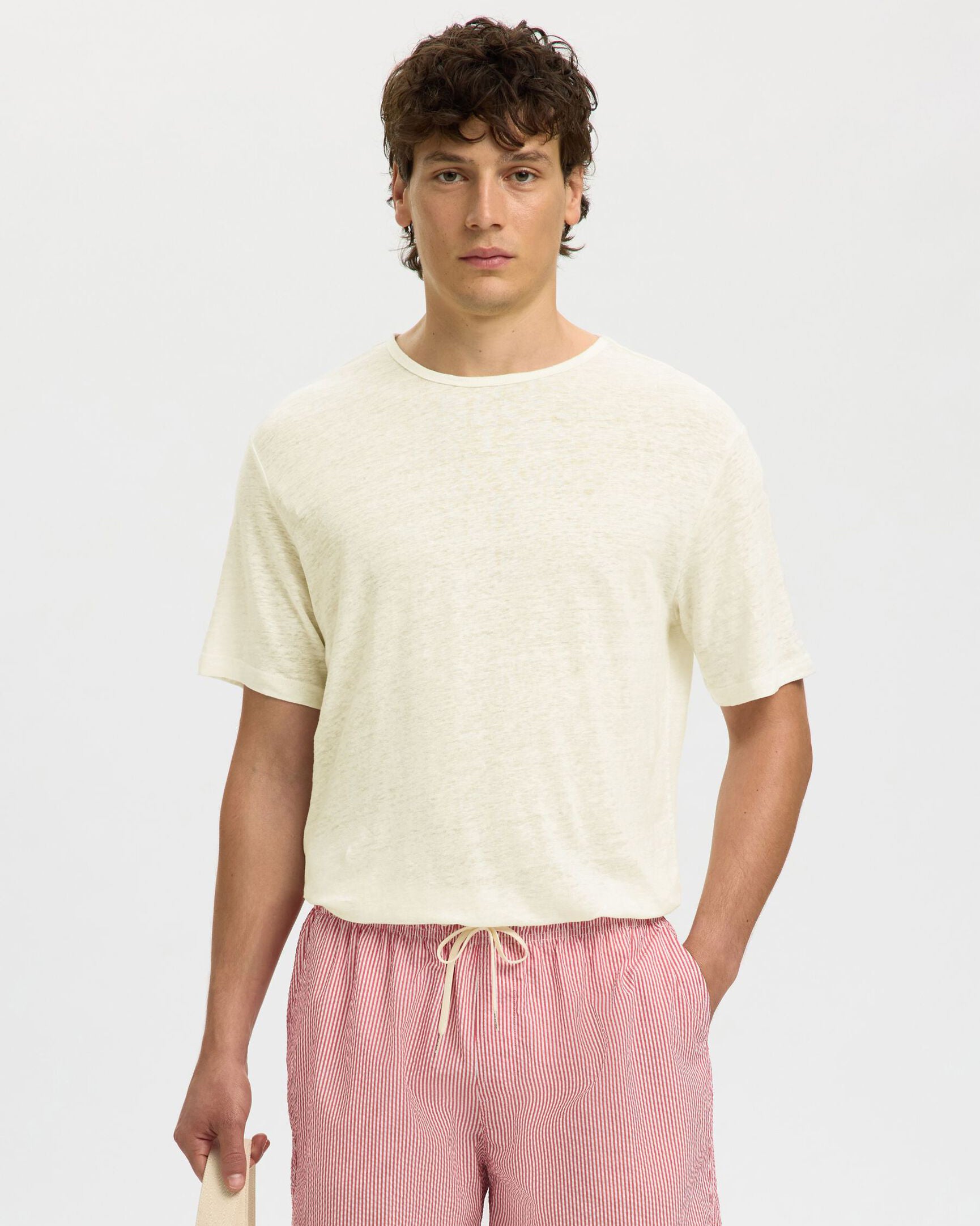 T-Shirt Bet Linen Egret