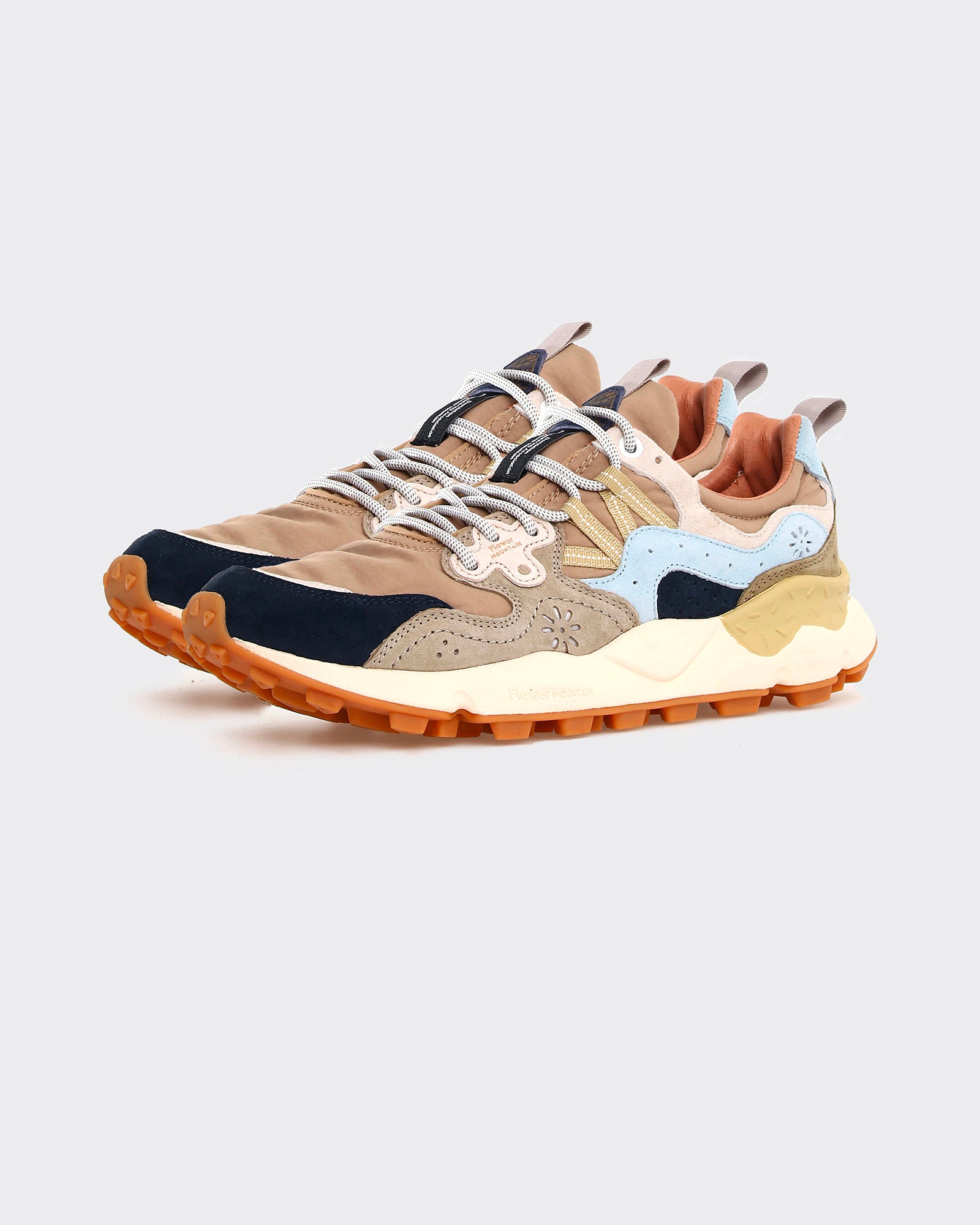 Sneakers Yamano 3 Suede-Nylon Black/Brown/Army Green