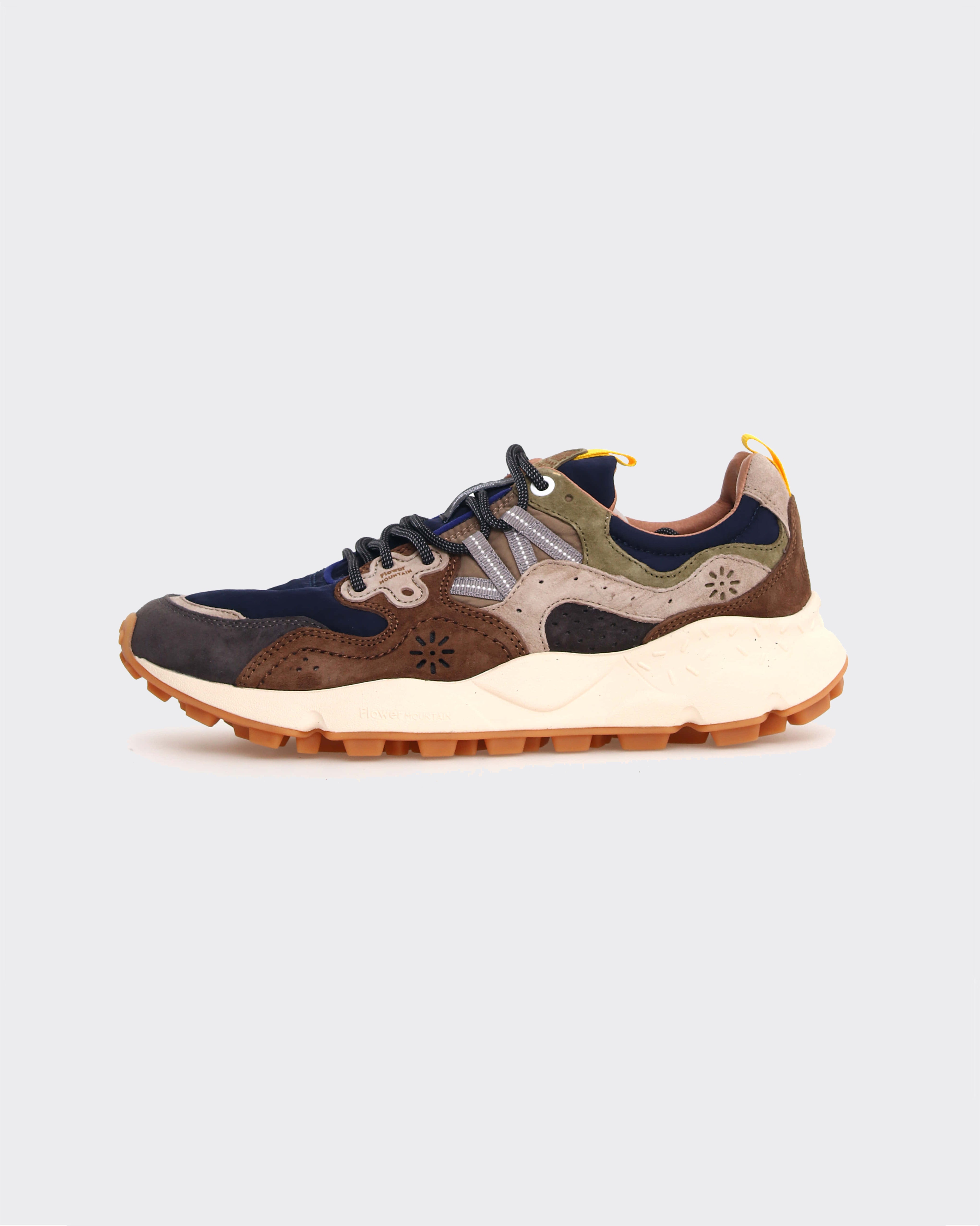 Sneakers Yamano 3 Suede-Nylon Dark Grey/Brown