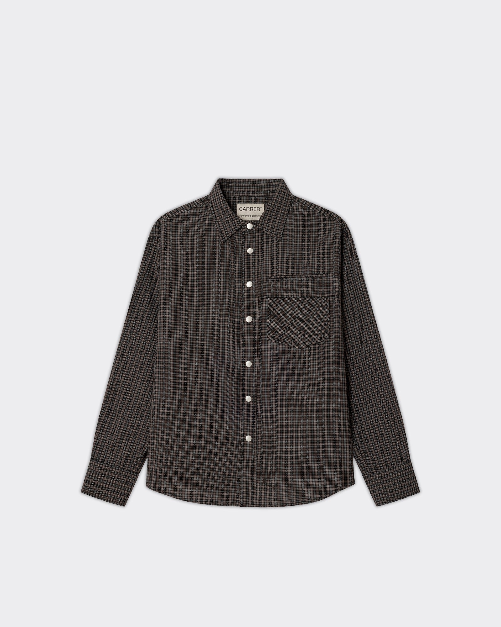 Camicia Beck Snap Checks Marrone