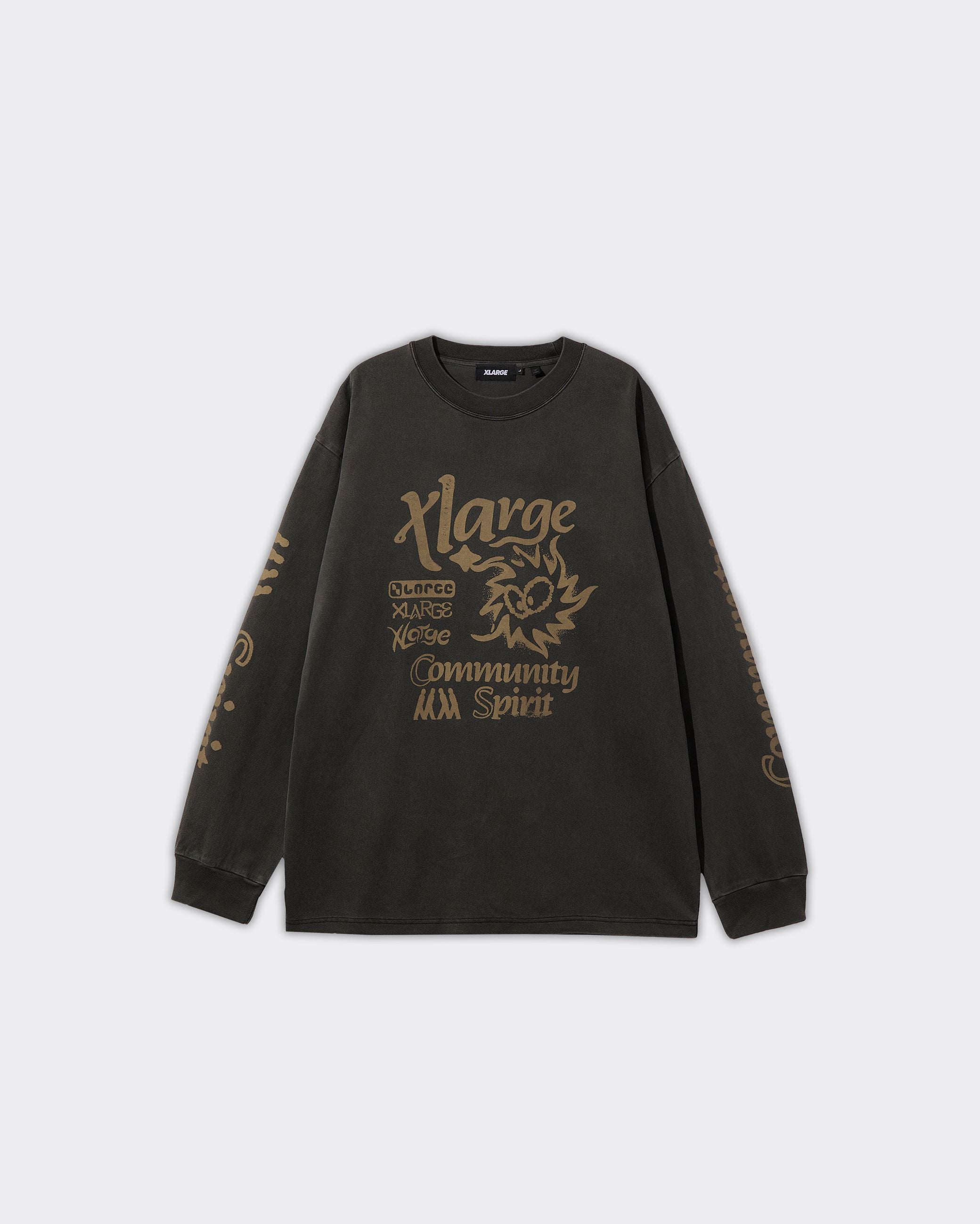 Longsleeve Pigment Dyed Community Spirit Nera