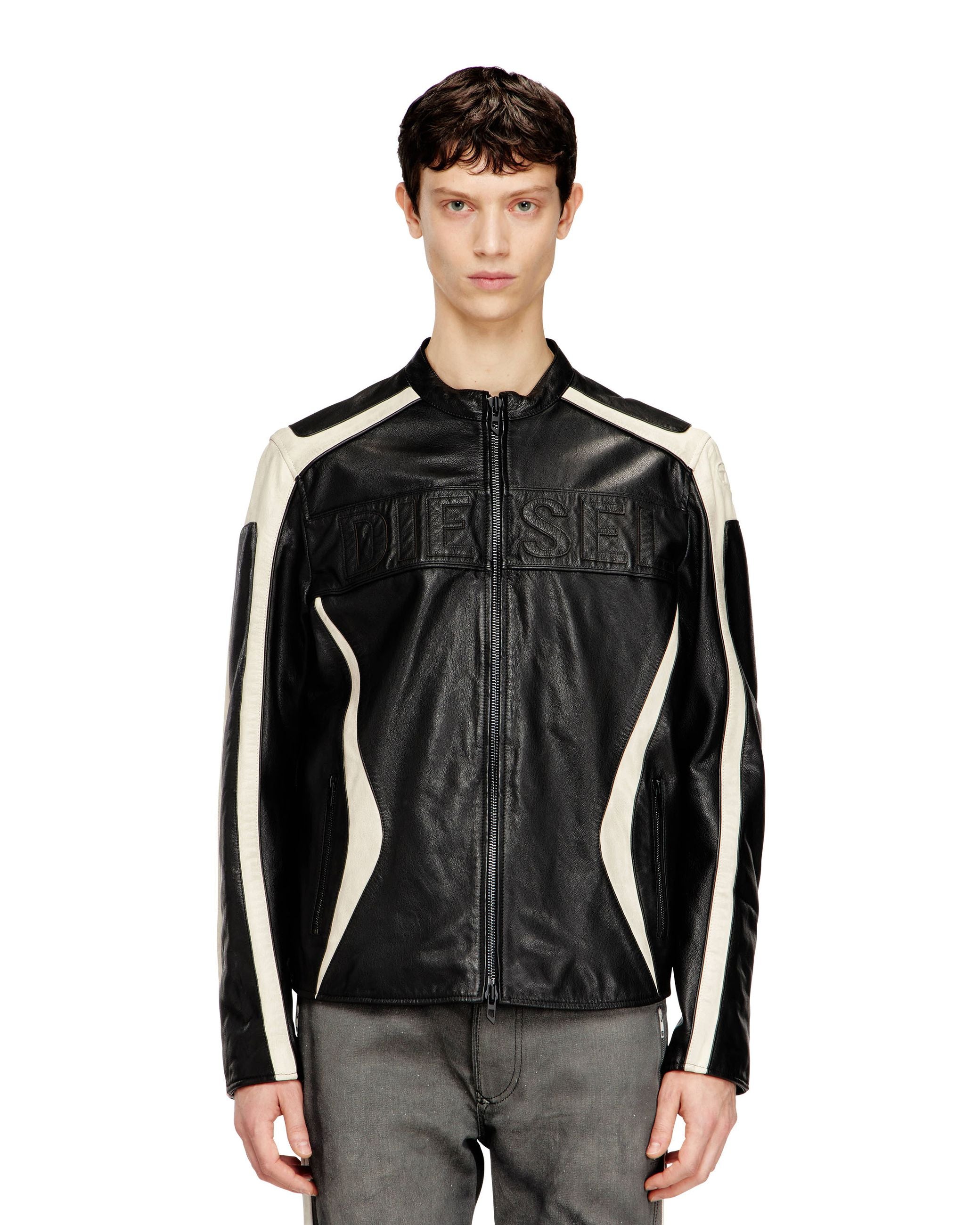 Giacca Biker Leather L-Adam Nera