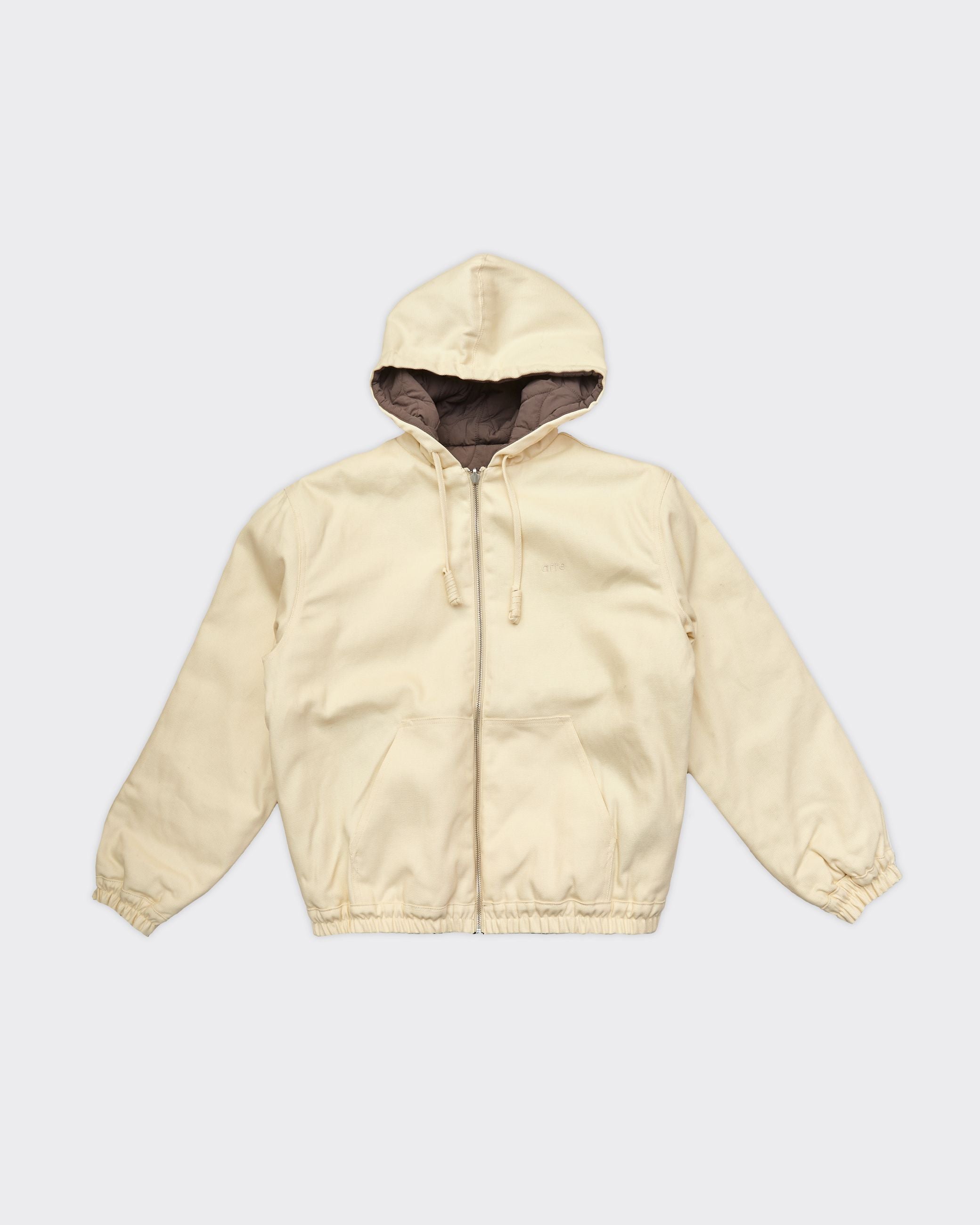 Hooded Reversible Cream Jacket