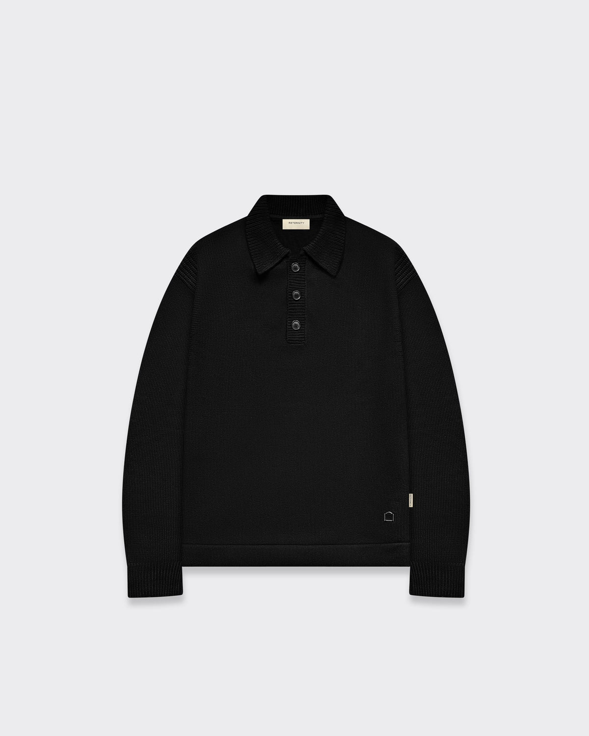 Polo Le Relief Knit Nera