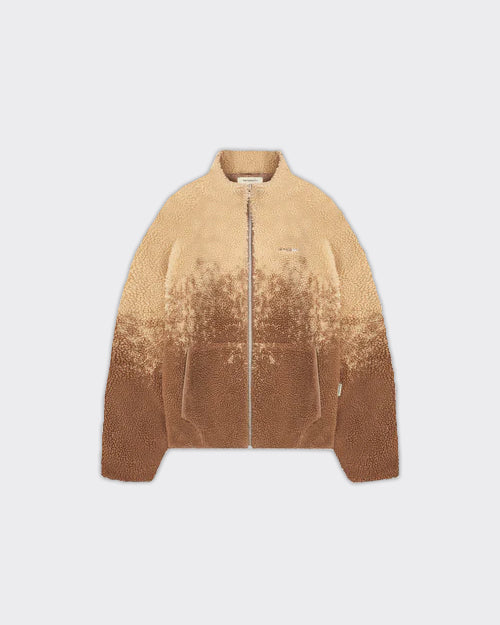 Giacca Fleece SPRAYED Marrone/Taupe