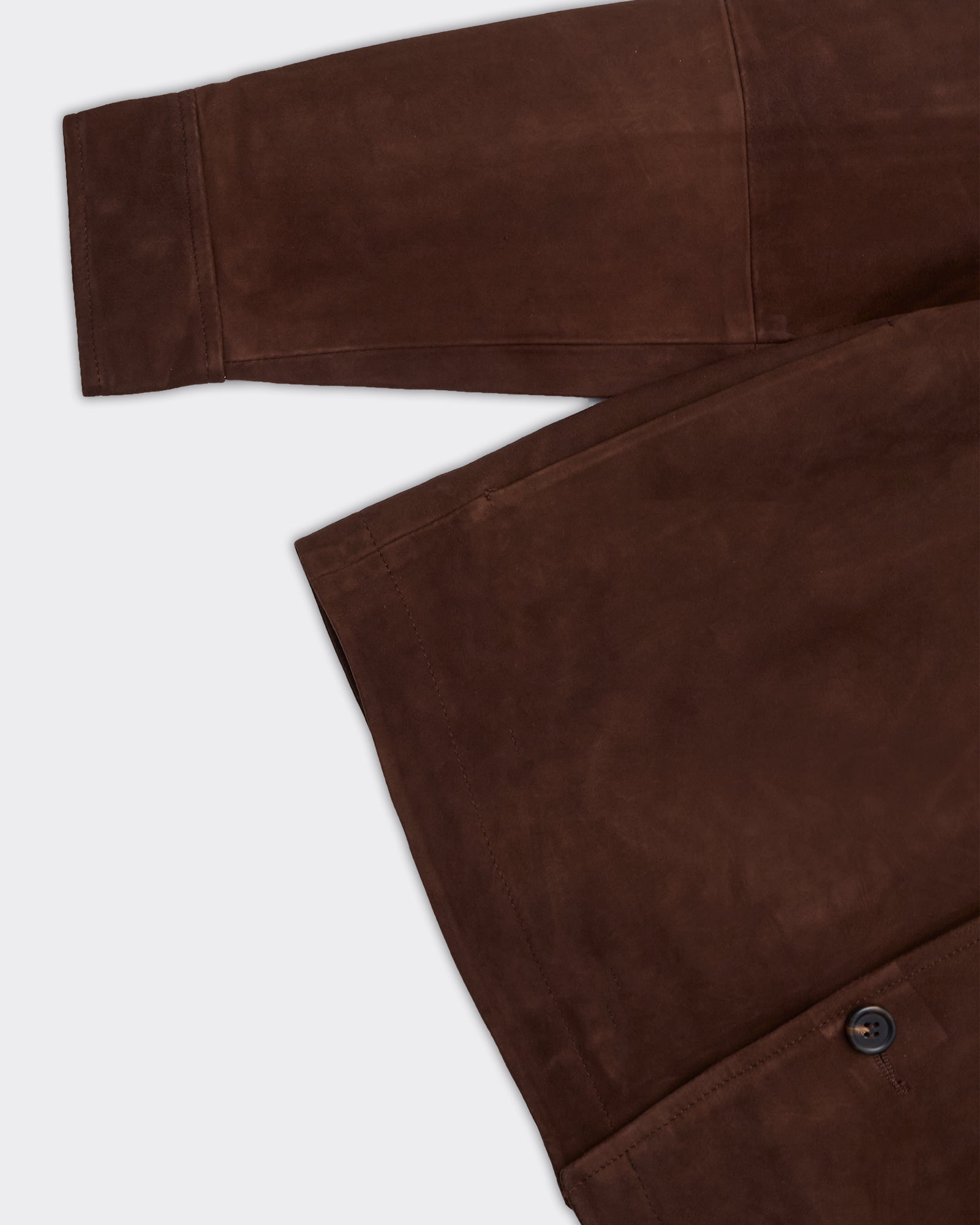 Giacca Thom Suede Overshirt Demitasse