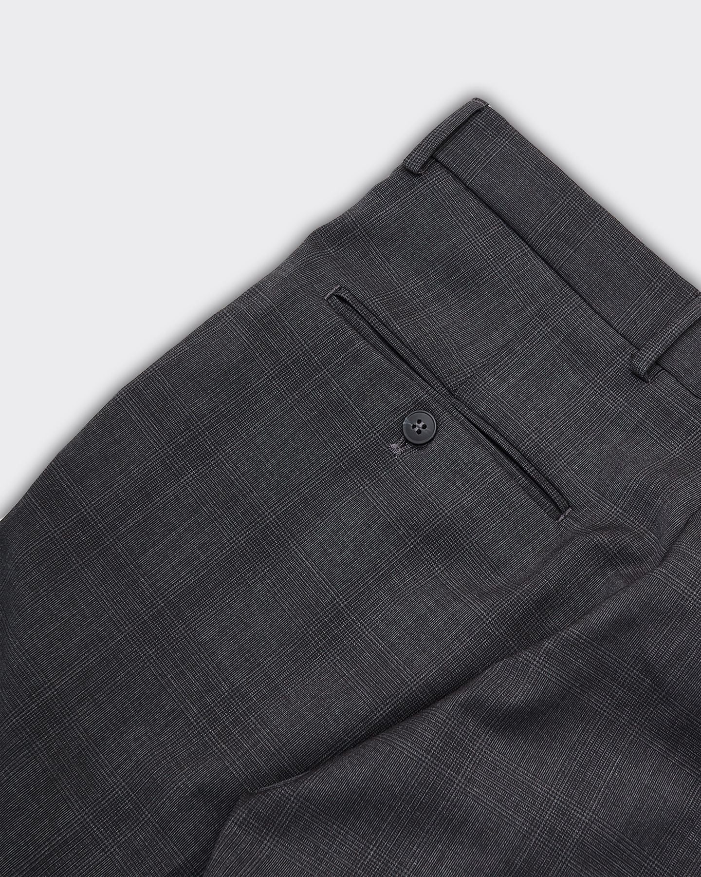 Pantalone THEO Slim Check Dark Grey