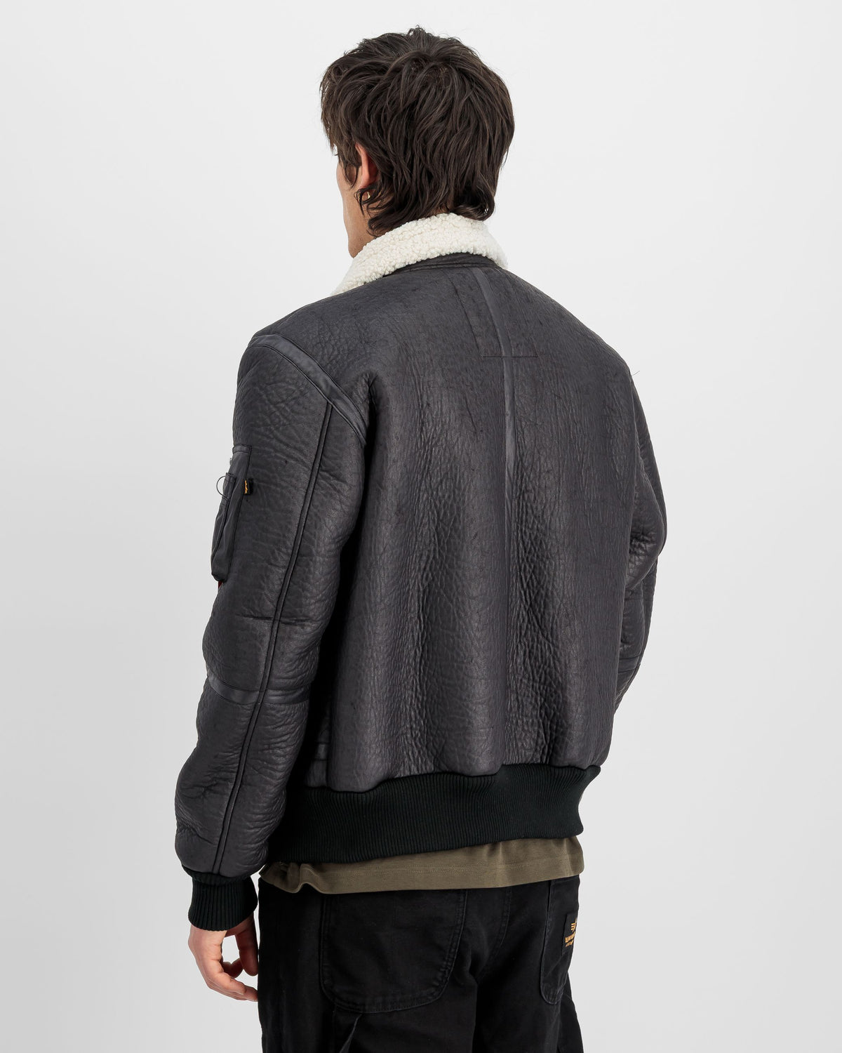 Bomber Faux Leather B-15-3 Nero