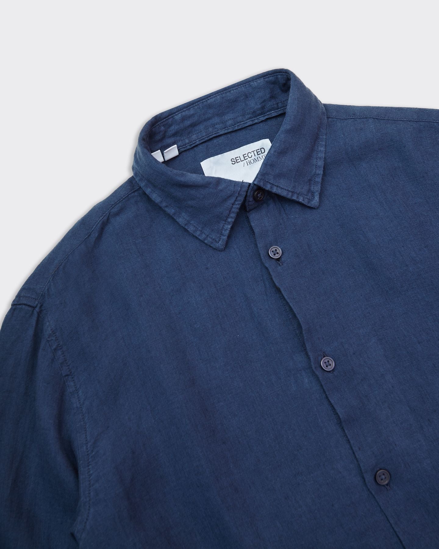 Reg Kylian Linen Shirt Blue