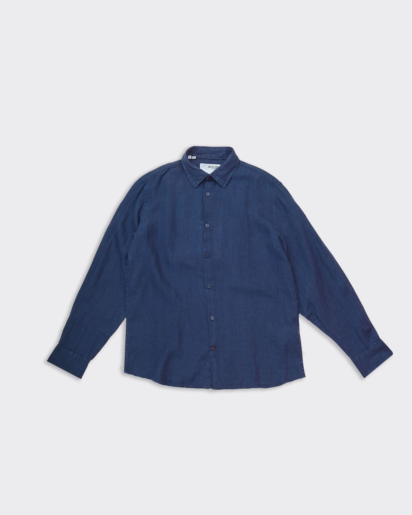 Reg Kylian Linen Shirt Blue