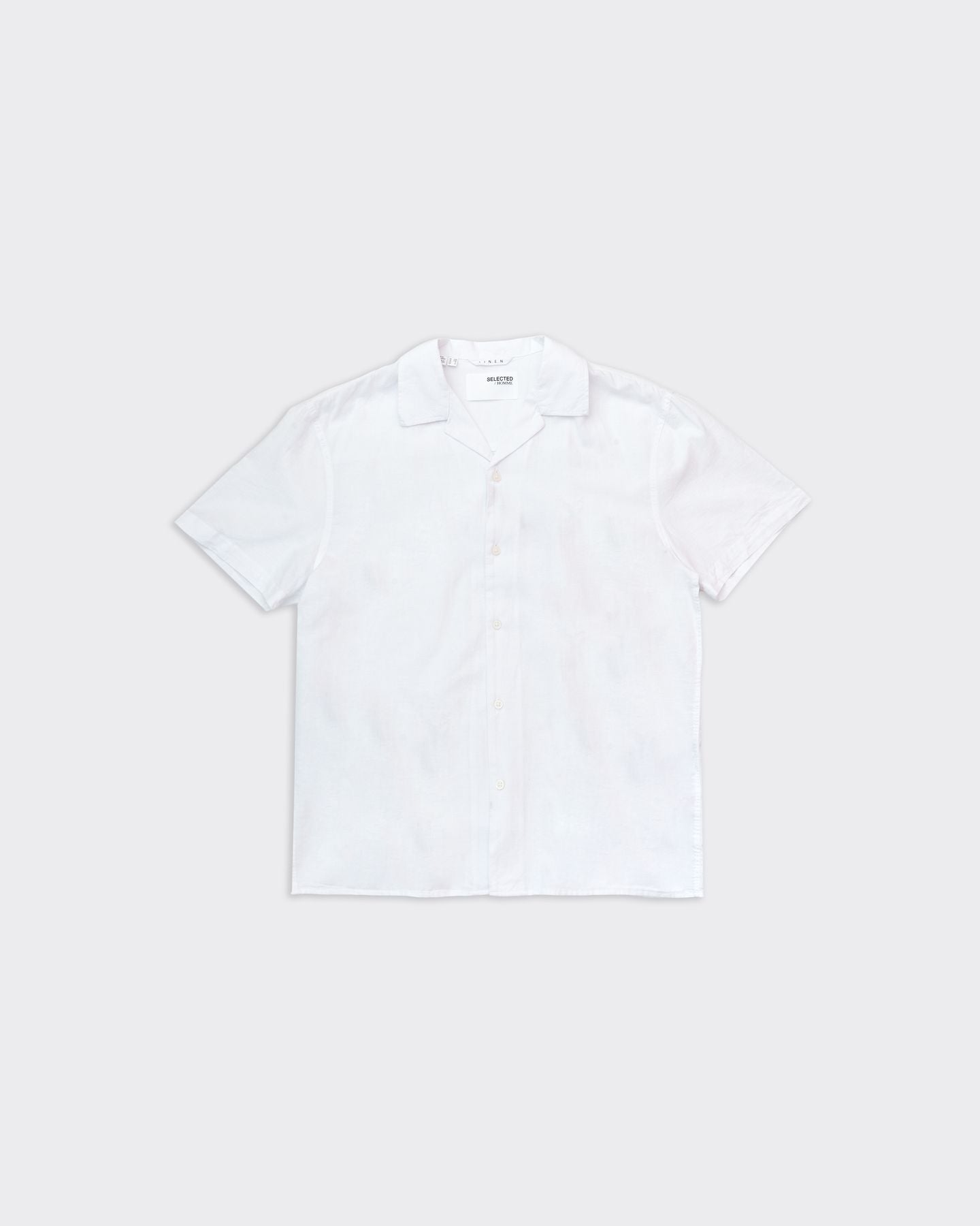 Linen Resort Shirt White
