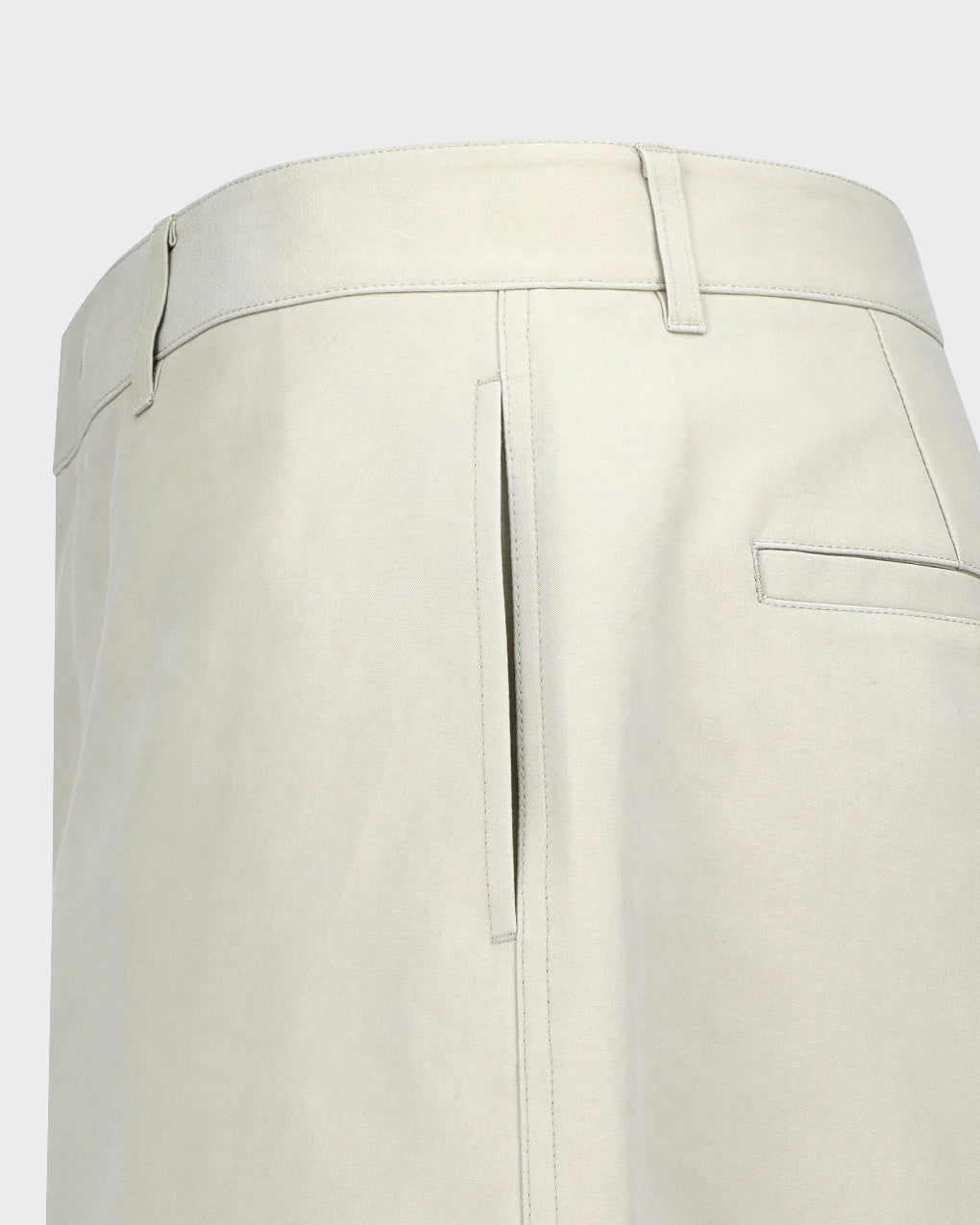 Pantalone Curved Long Beige