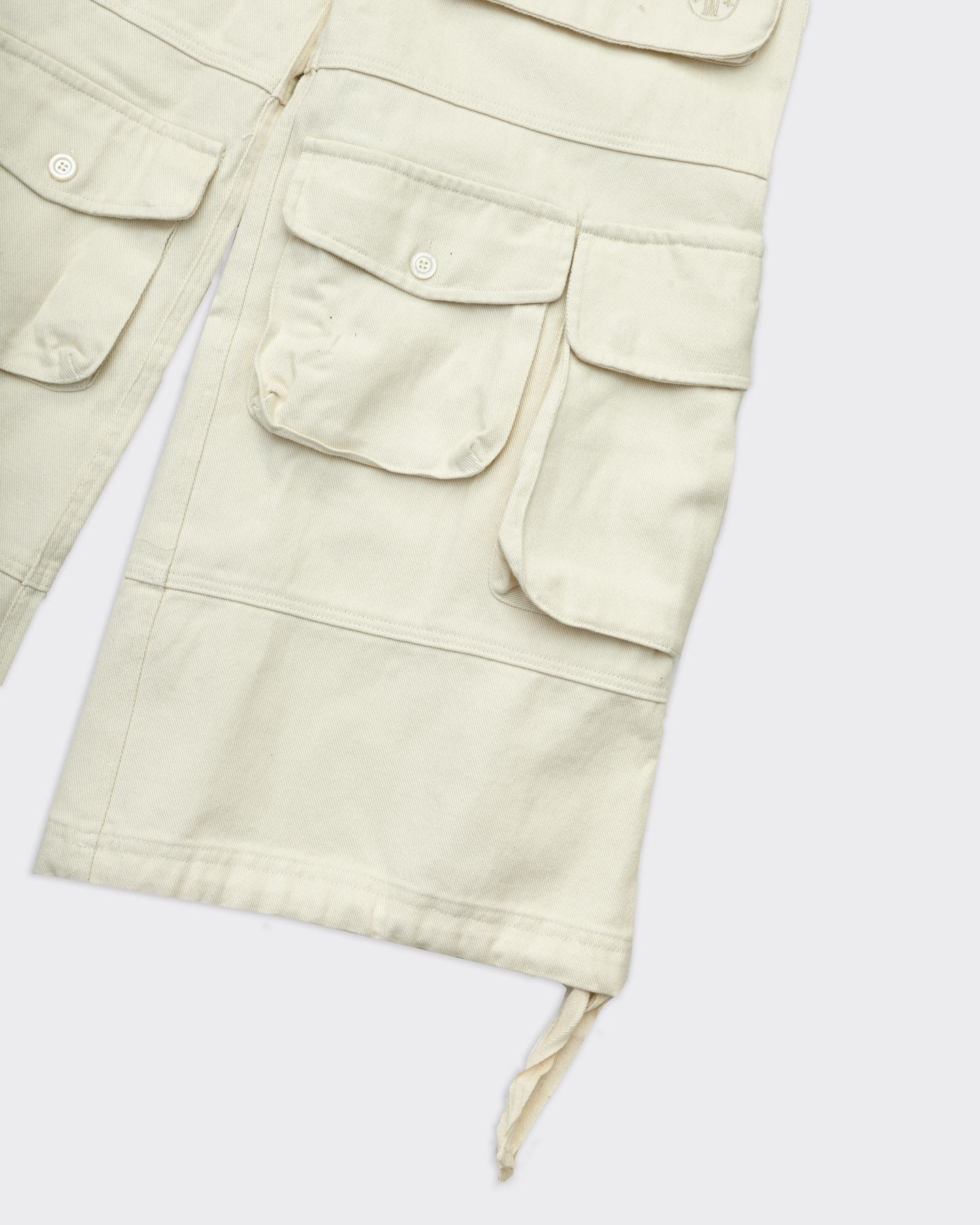 Cargo Wide Cream Trousers