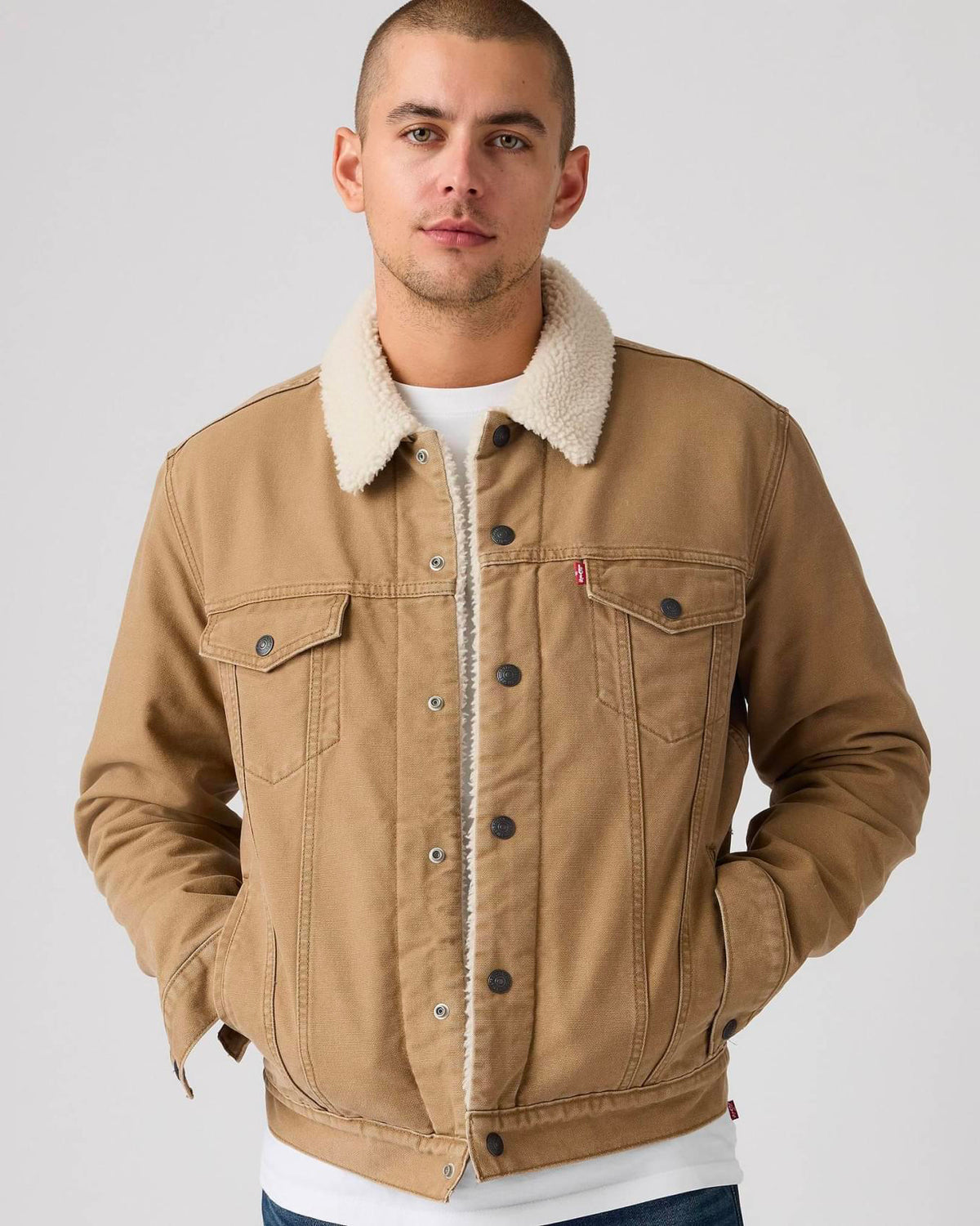 Giacca Sheroa Type 3 Trucker Ermine Browns