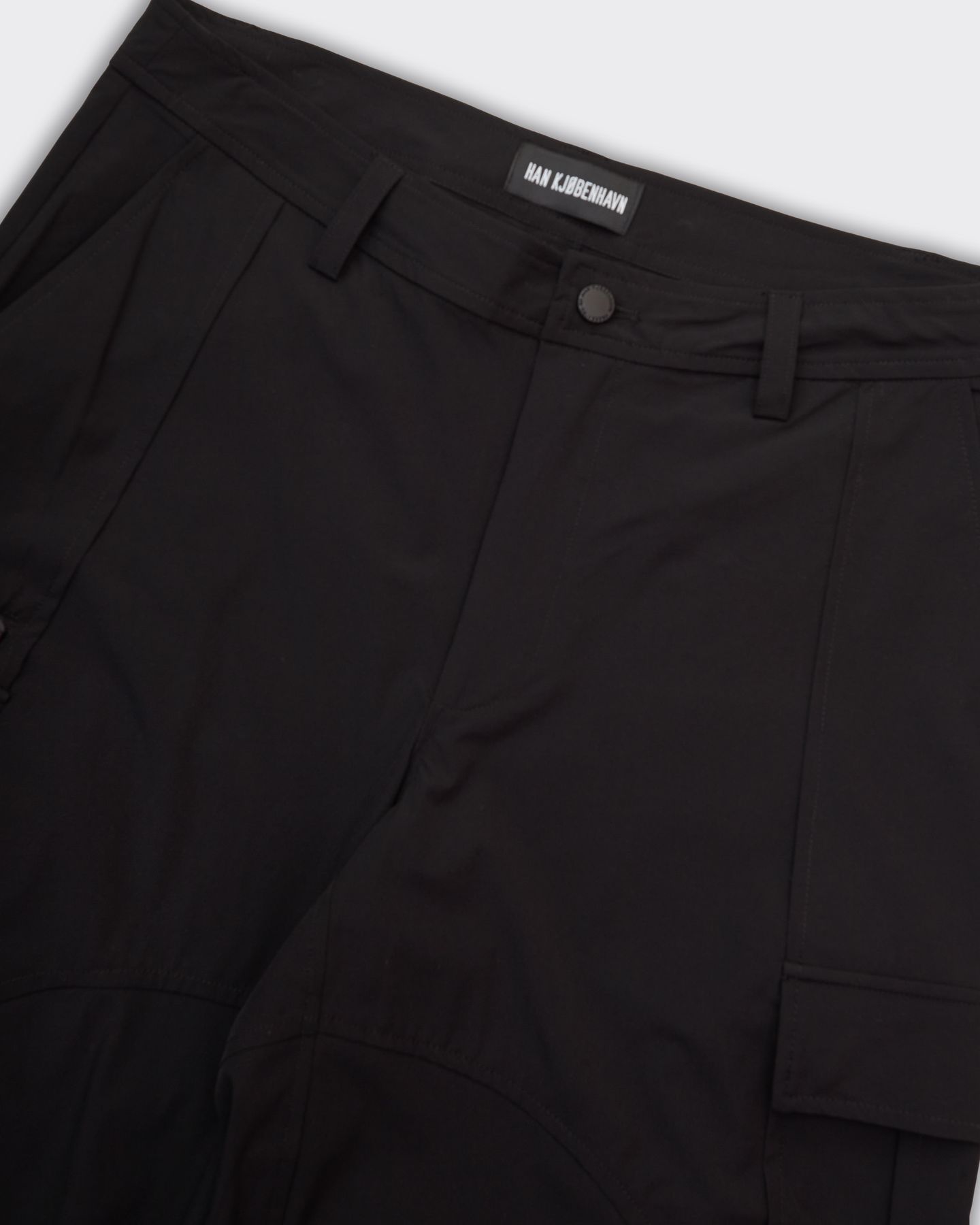 Cargo Technical Washed Trousers Black
