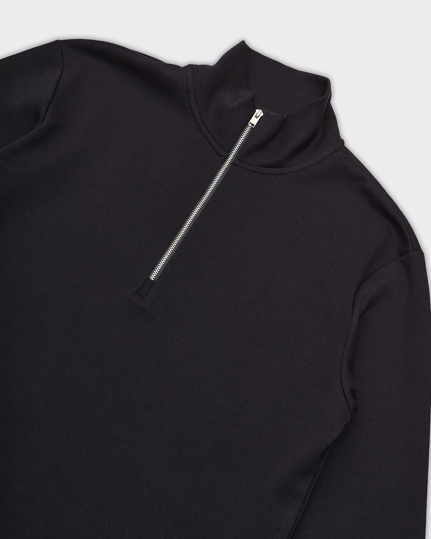 EMANUEL SOFT ZIP HIGHNECK Black