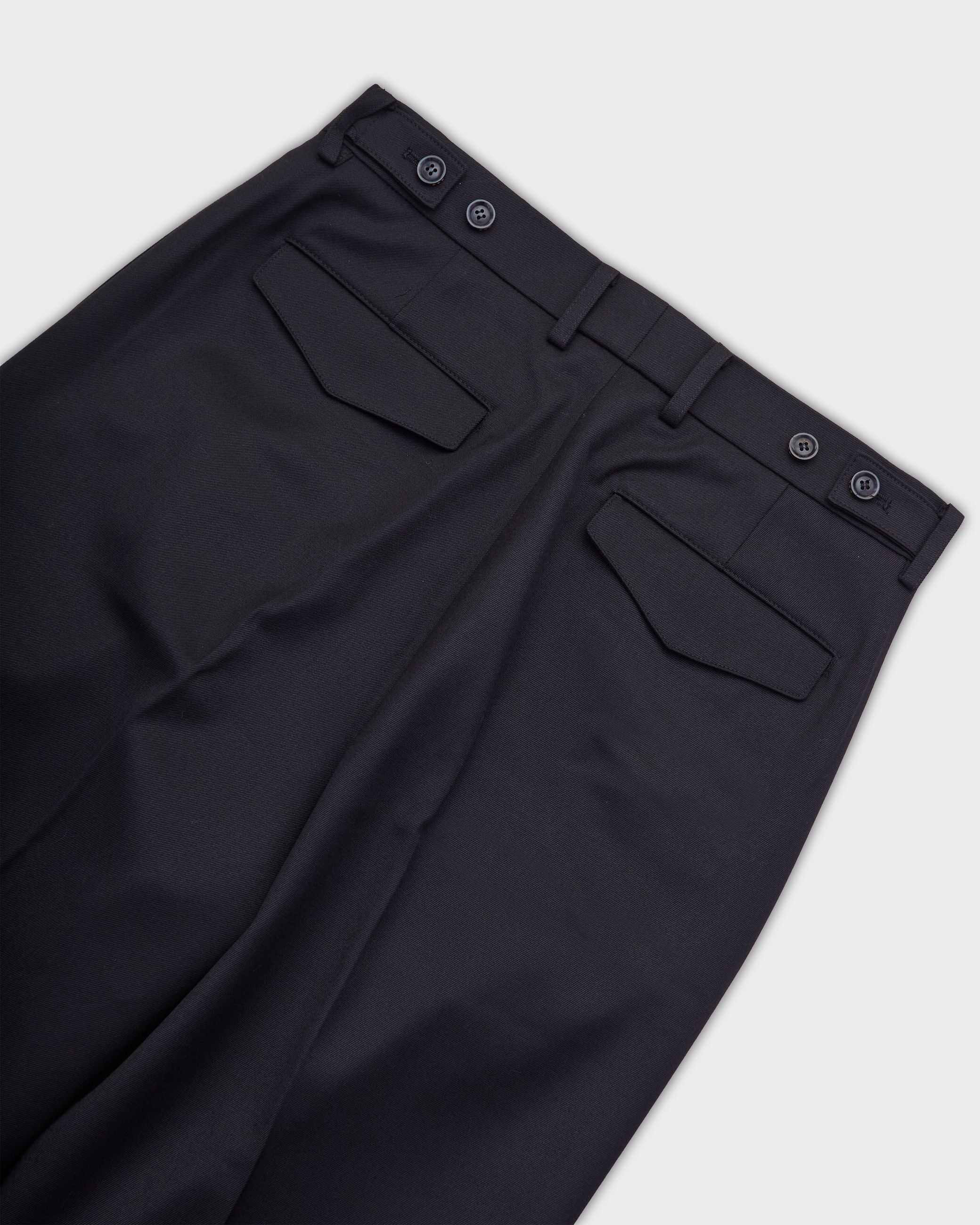 Pantalone Tailored Wool Twill Nero