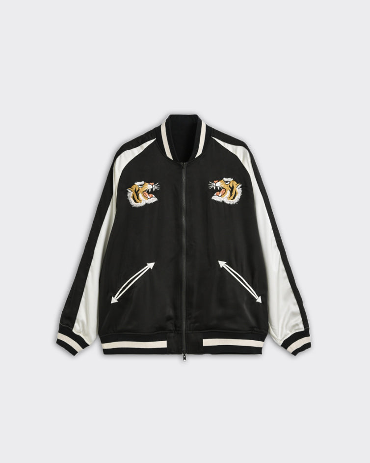 Giacca Varsity Reversibile Jpn Ska Nera/Bianca