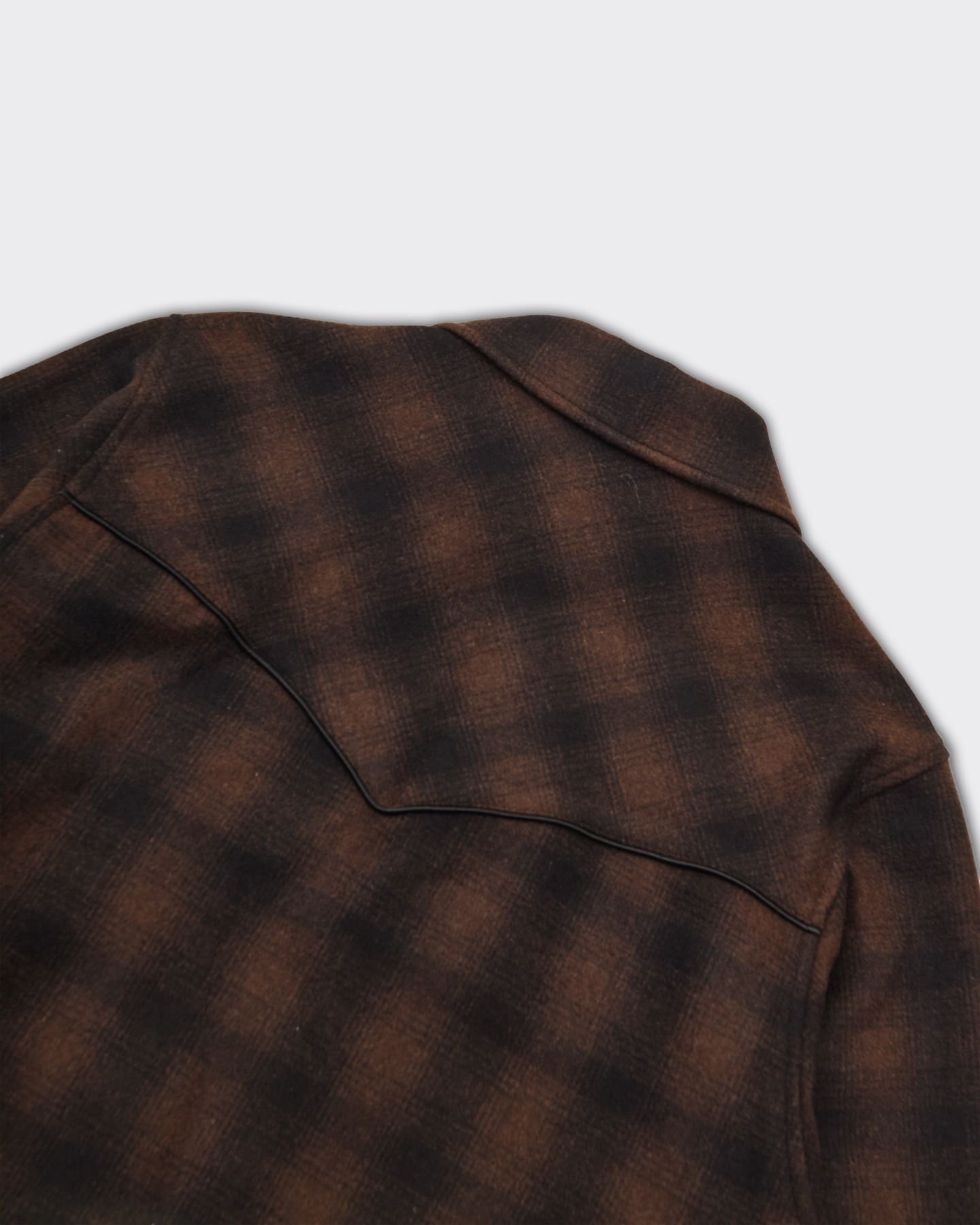 Giacca OMBRÉ WOOL Check WESTERN Marrone/Nera