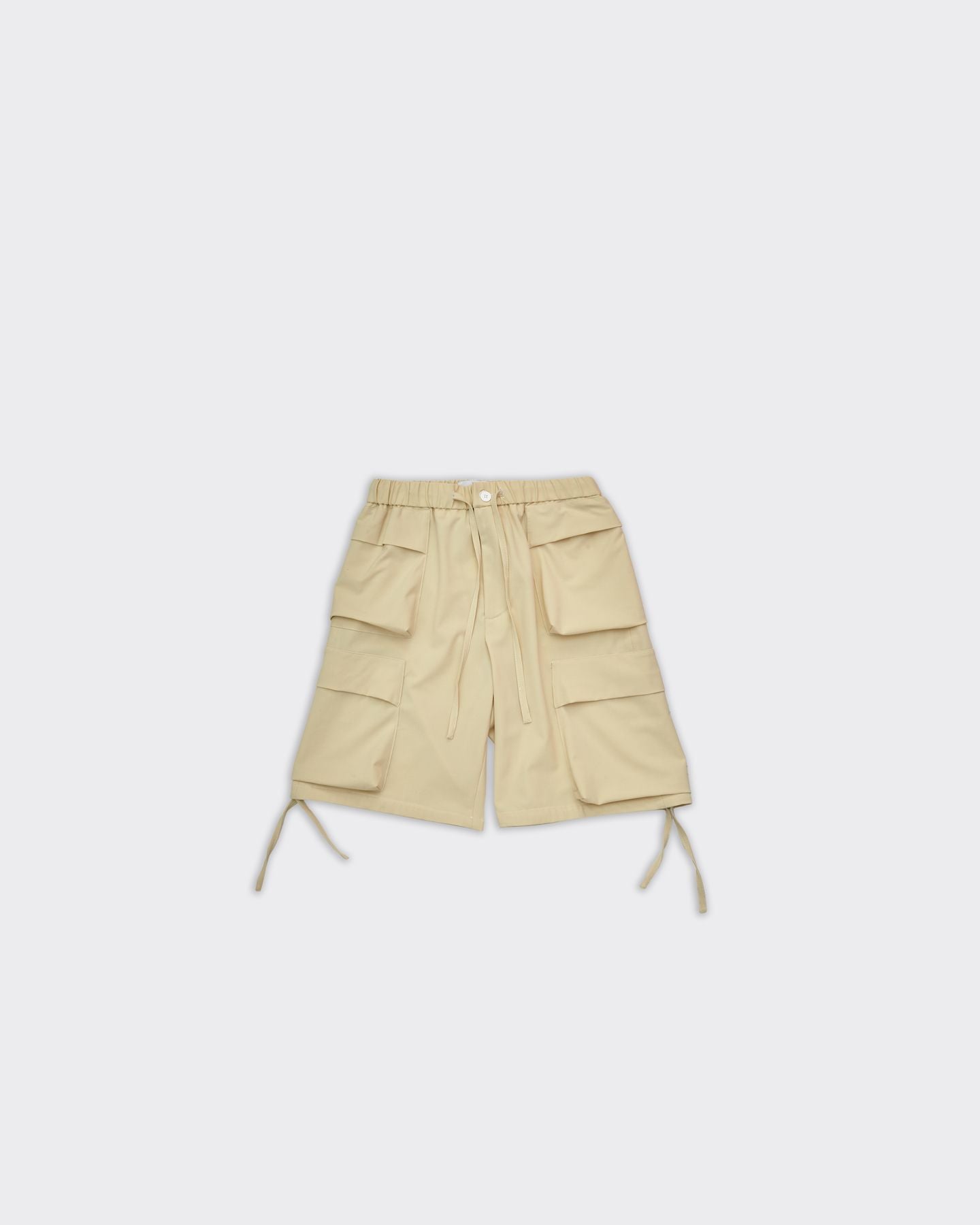 Cargo Fit Ivory Bermuda Shorts