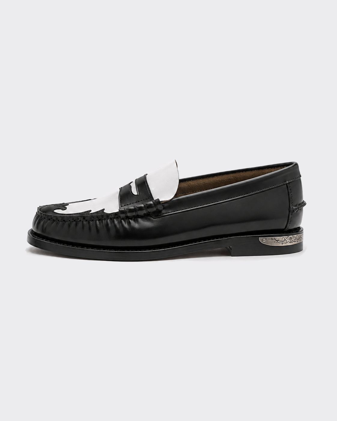 Mocassino Dan Scarabeo Nero/Bianco