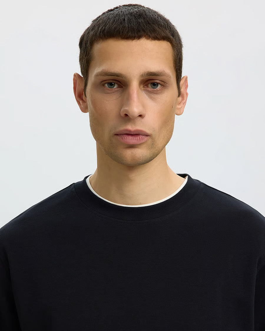 T-Shirt Taj Mid Wgt Nera