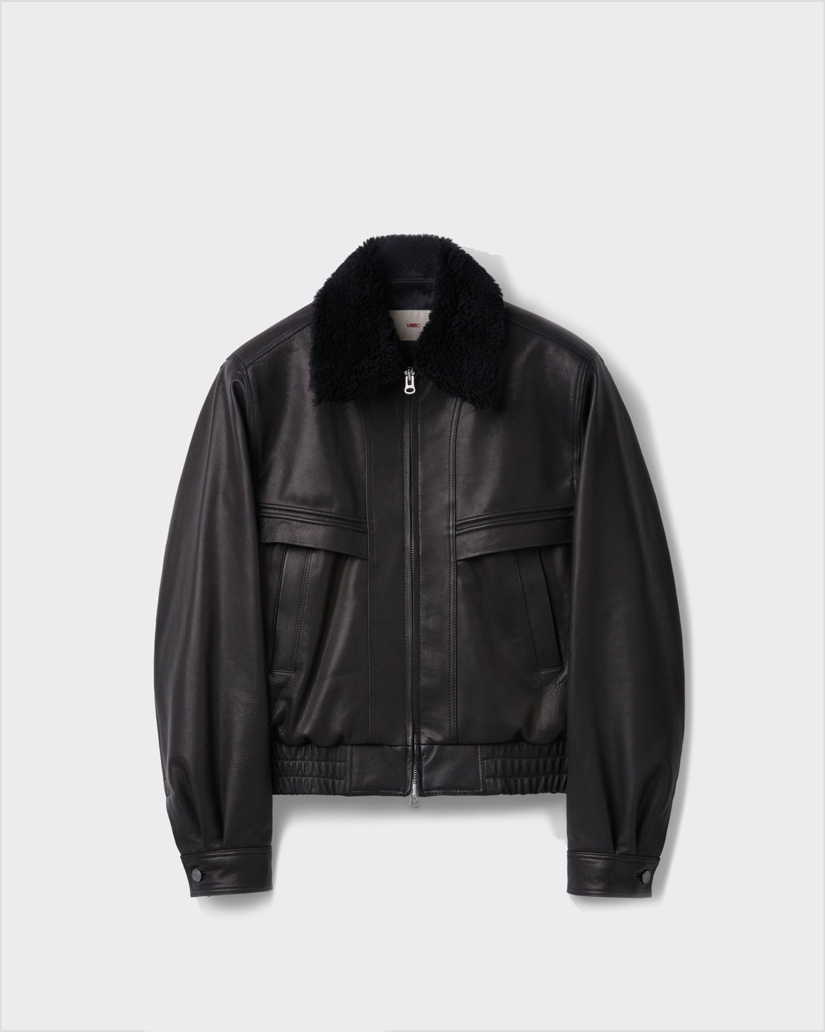 Bomber Calder Leather Nero