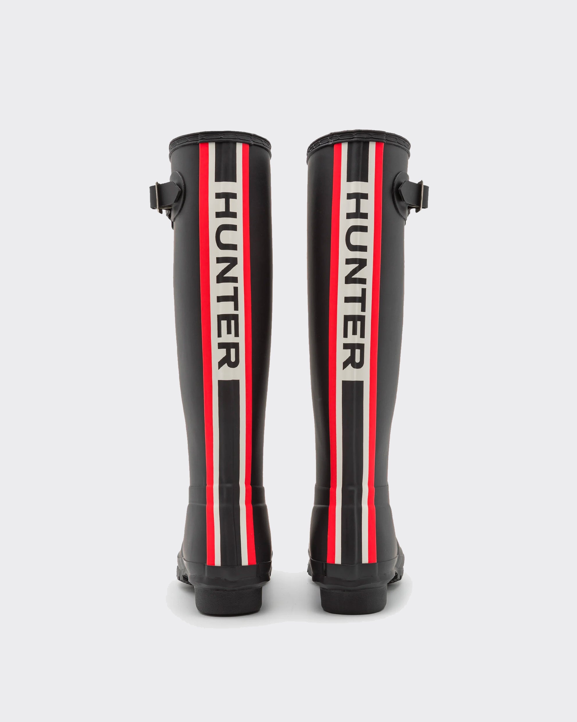 Tall Boots Womens Tri-Colour Logo Backstrap Nero