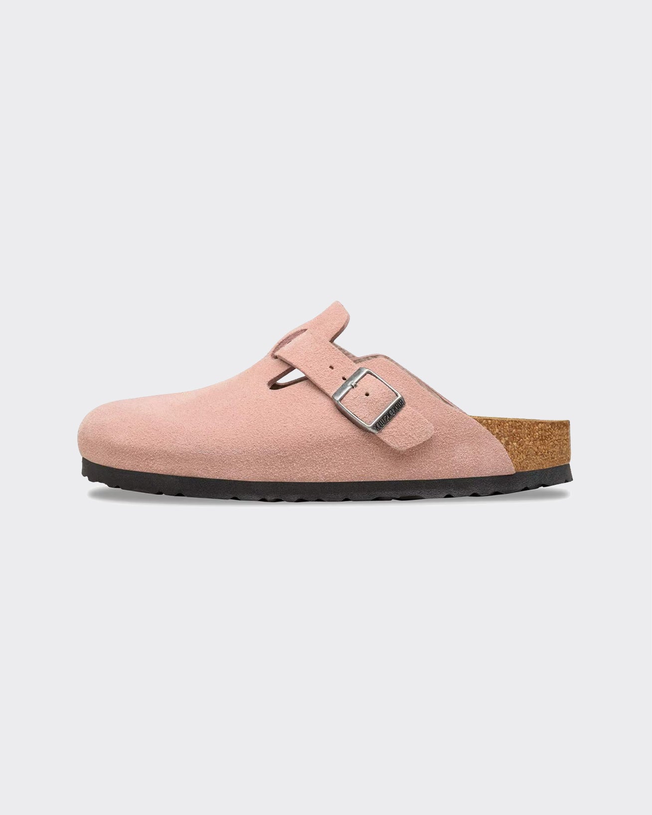 Ciabatta Boston Suede Leather Pink Clay