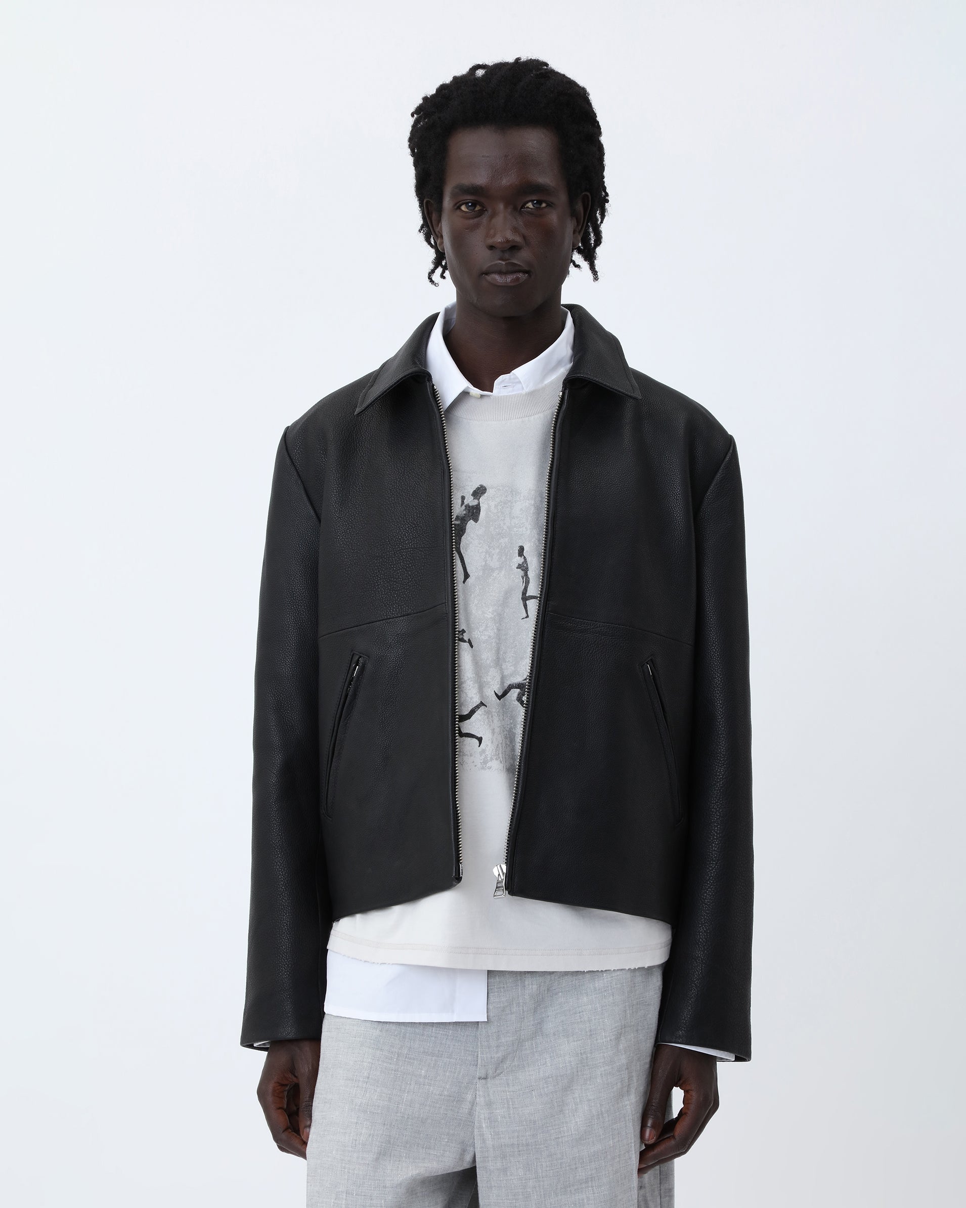 Giacca Leather Dutton Nera