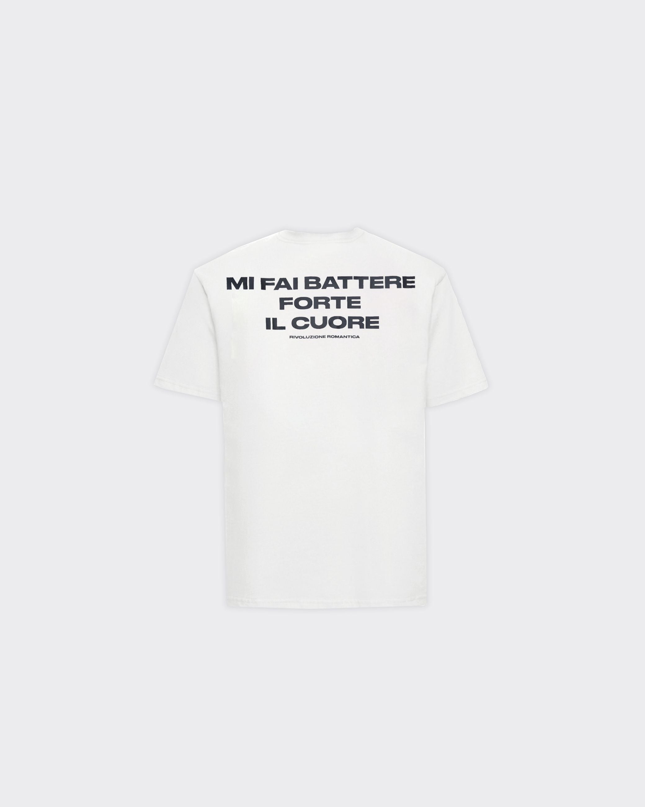 T-Shirt Mi Fai Battere Il Cuore Bianca
