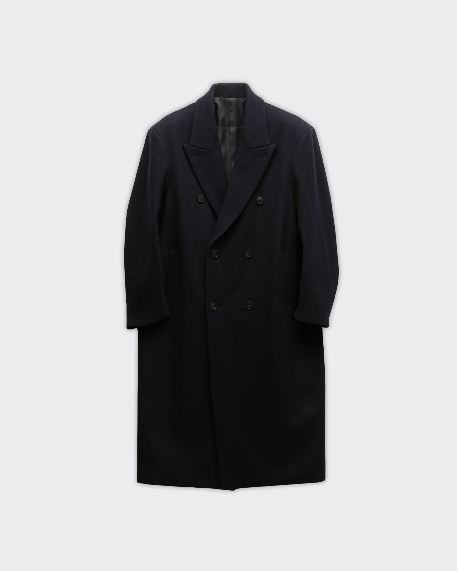 Cappotto Over-Fit Double Long Coat Nero