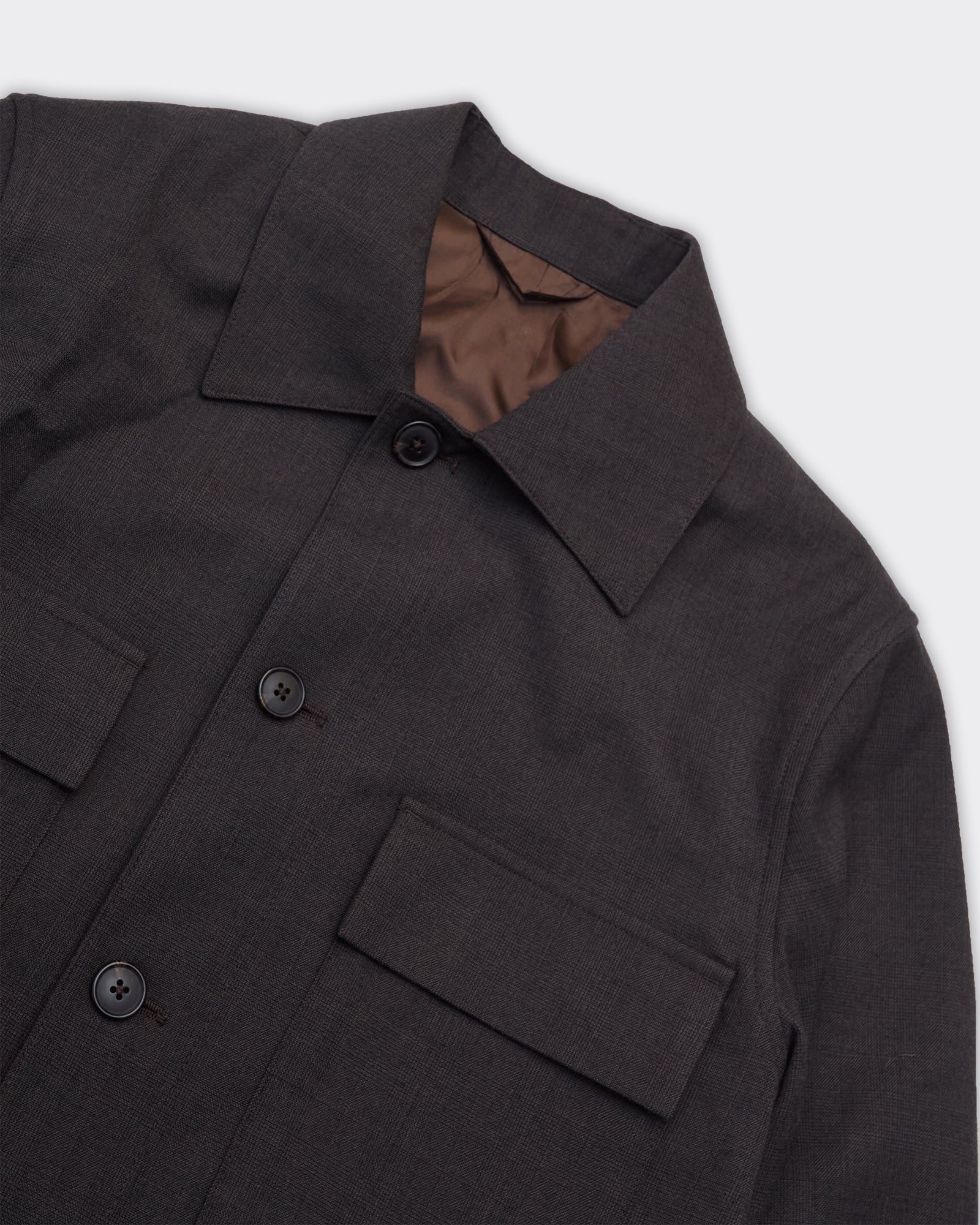 Blazer Hybrid Regular Jude Wool Blend Chocolate Torte