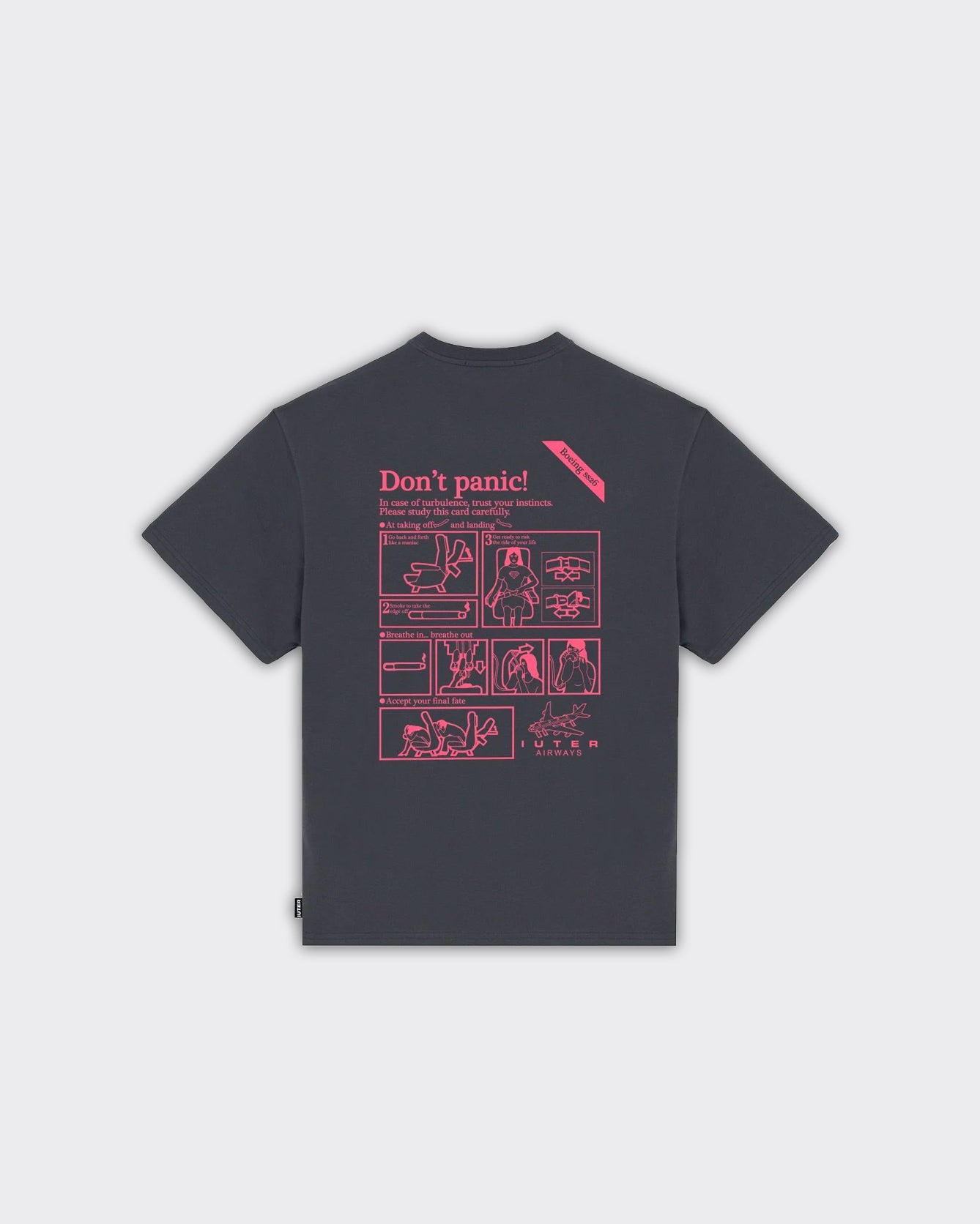 T-Shirt Don't Panic Asphalt