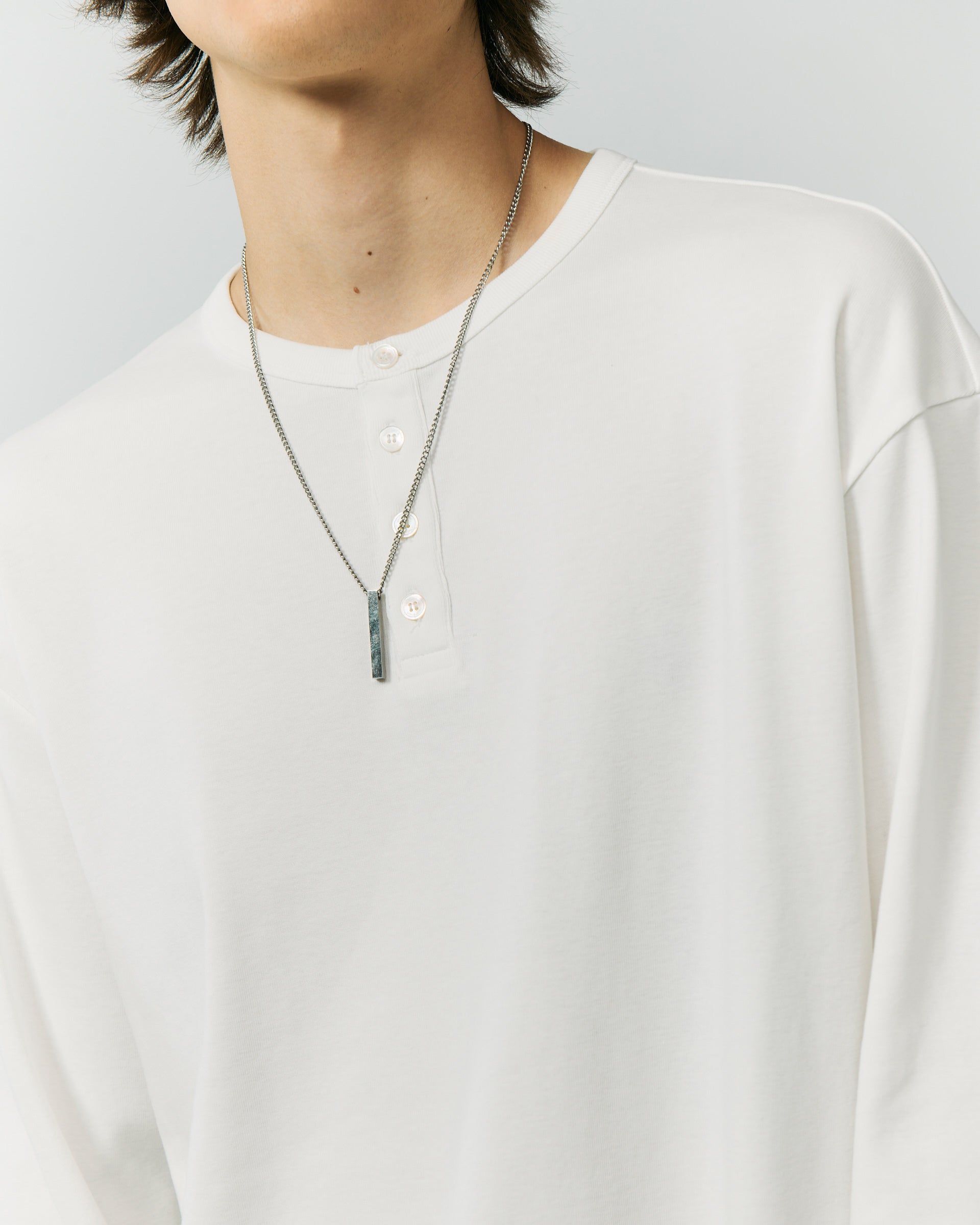 Longsleeve Unisex Henry-Neck Bianca