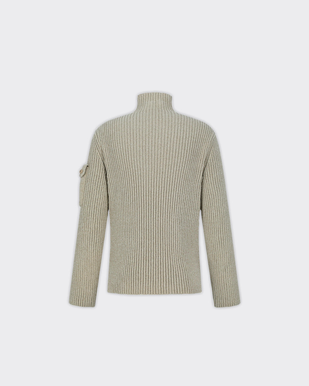 Maglione Ribbed Velvet Knit Beige