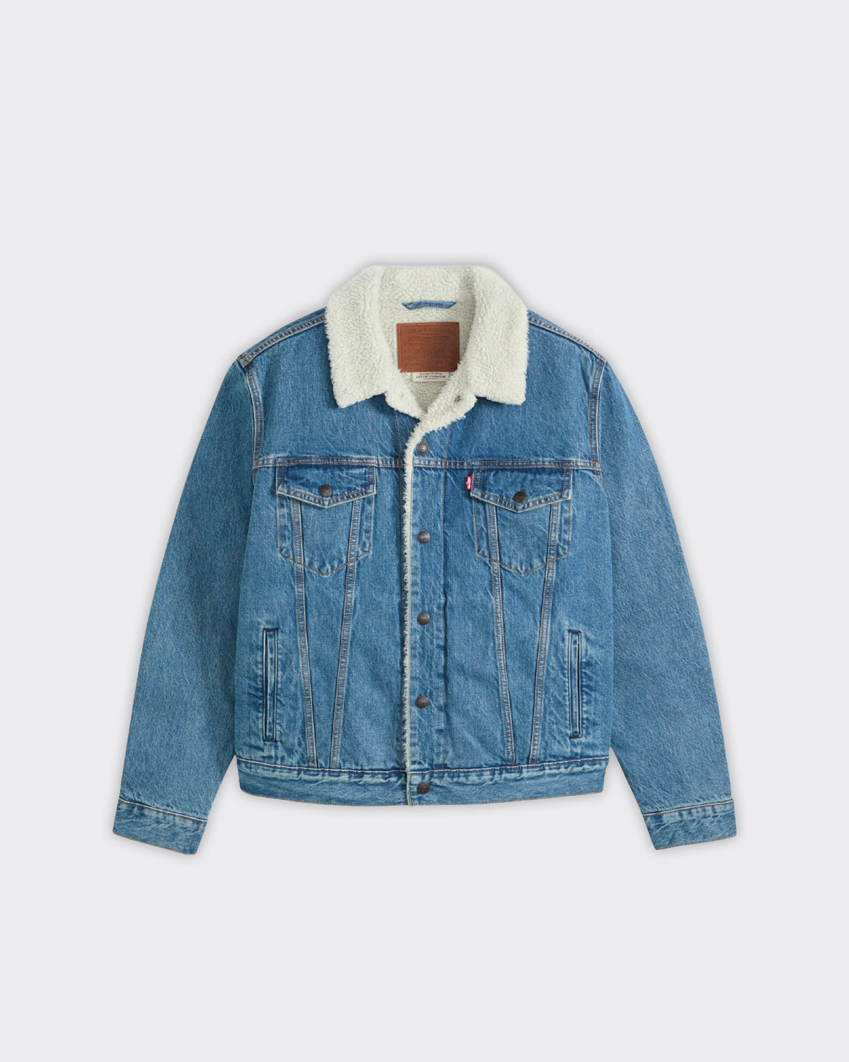 Giacca Sherpa Type 3 Washed Med Indigo
