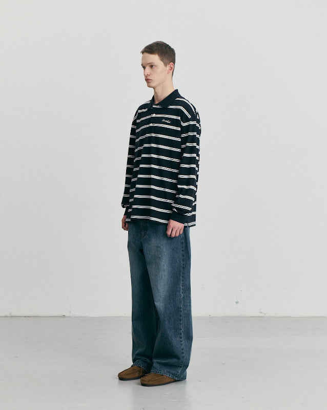 Jeans Relaxed Curved Wide Classic Blu