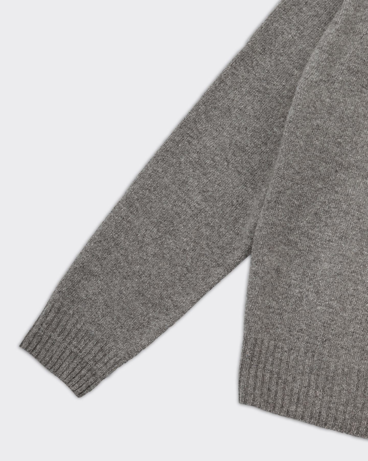 Maglione Grigio CASHMERE SADDLE NECK Grigio