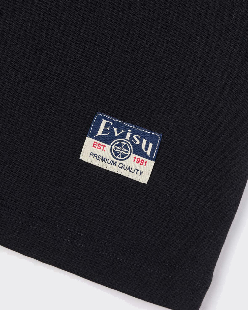 T-Shirt Seagull Embroidery Nera