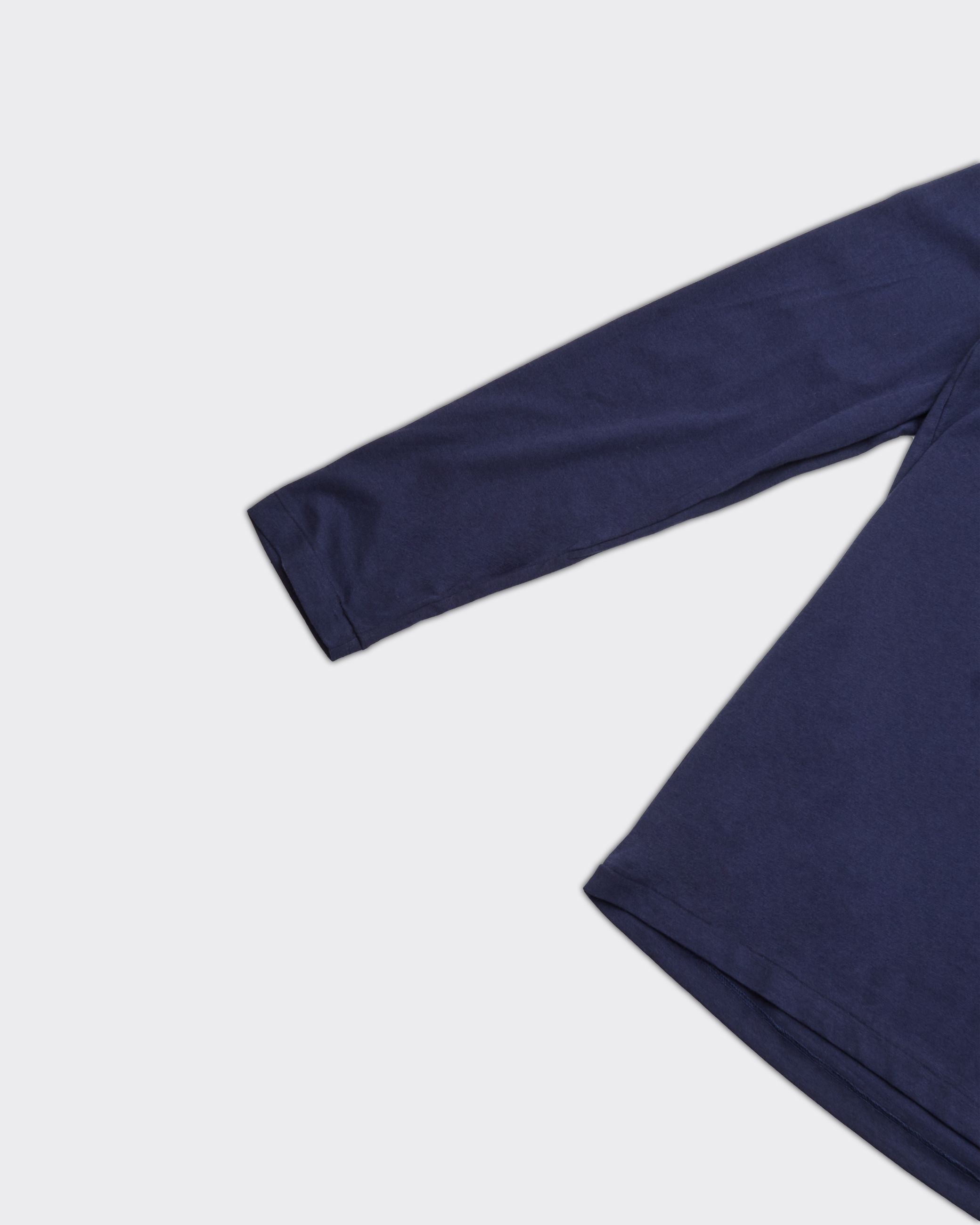 Longsleeve Crew Logo Navy Blue